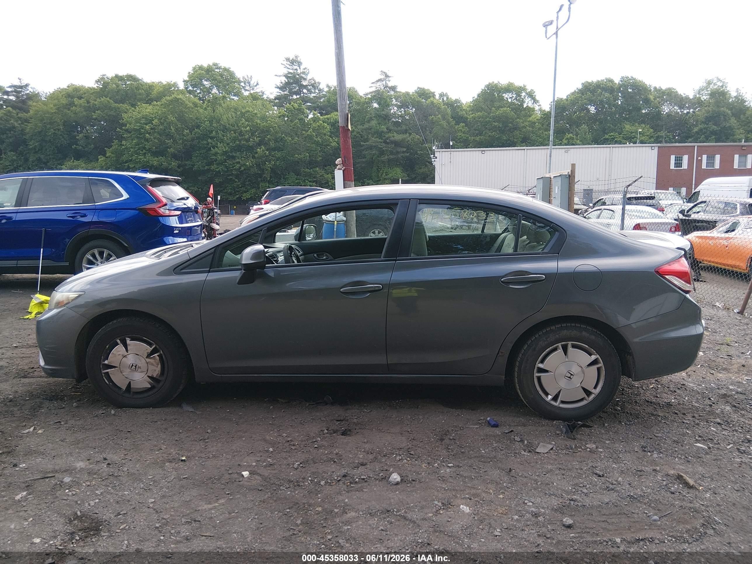 2013 Honda Civic Hf Gray vin: 2HGFB2F63DH534446