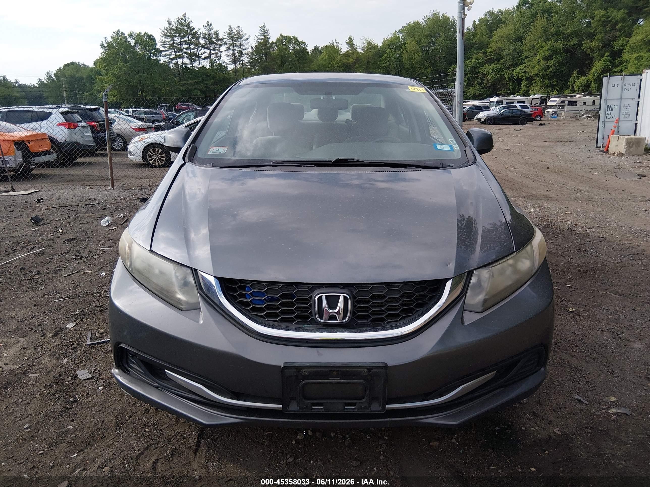 2013 Honda Civic Hf Gray vin: 2HGFB2F63DH534446