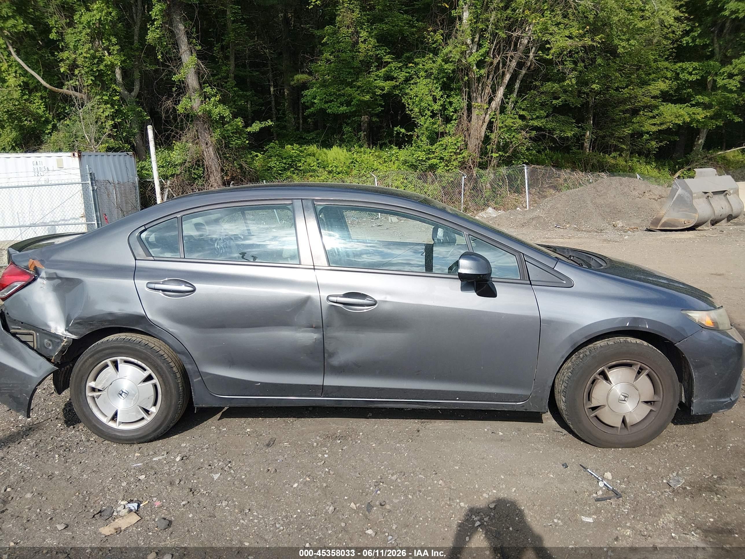 2013 Honda Civic Hf Gray vin: 2HGFB2F63DH534446