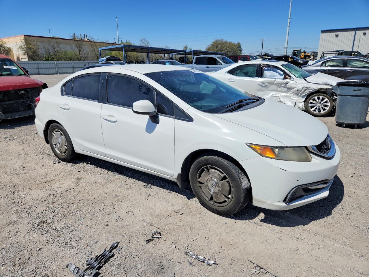2013 Honda Civic Hf White vin: 2HGFB2F63DH543177