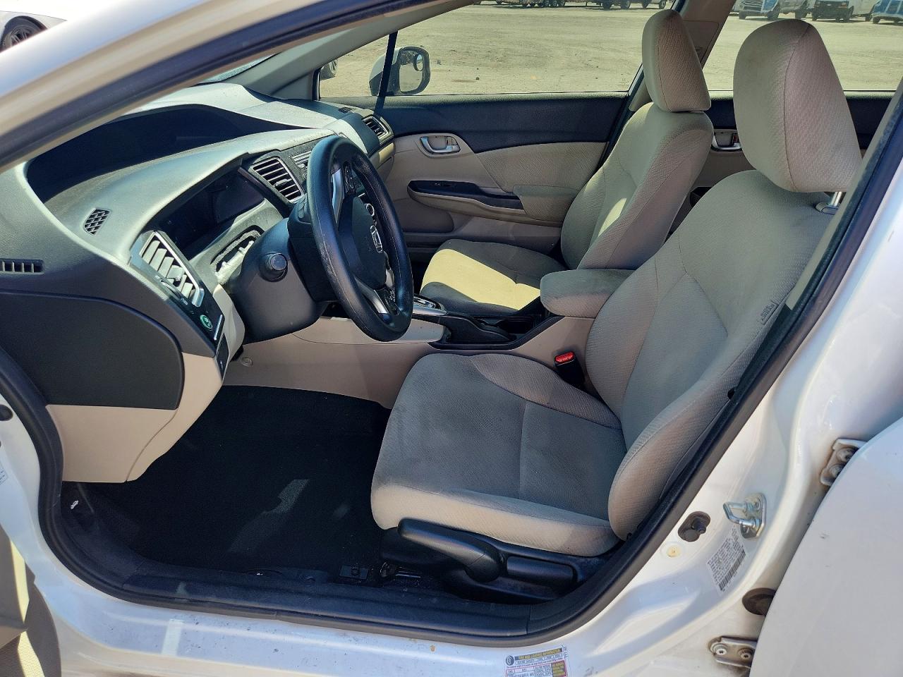 2013 Honda Civic Hf White vin: 2HGFB2F63DH543177
