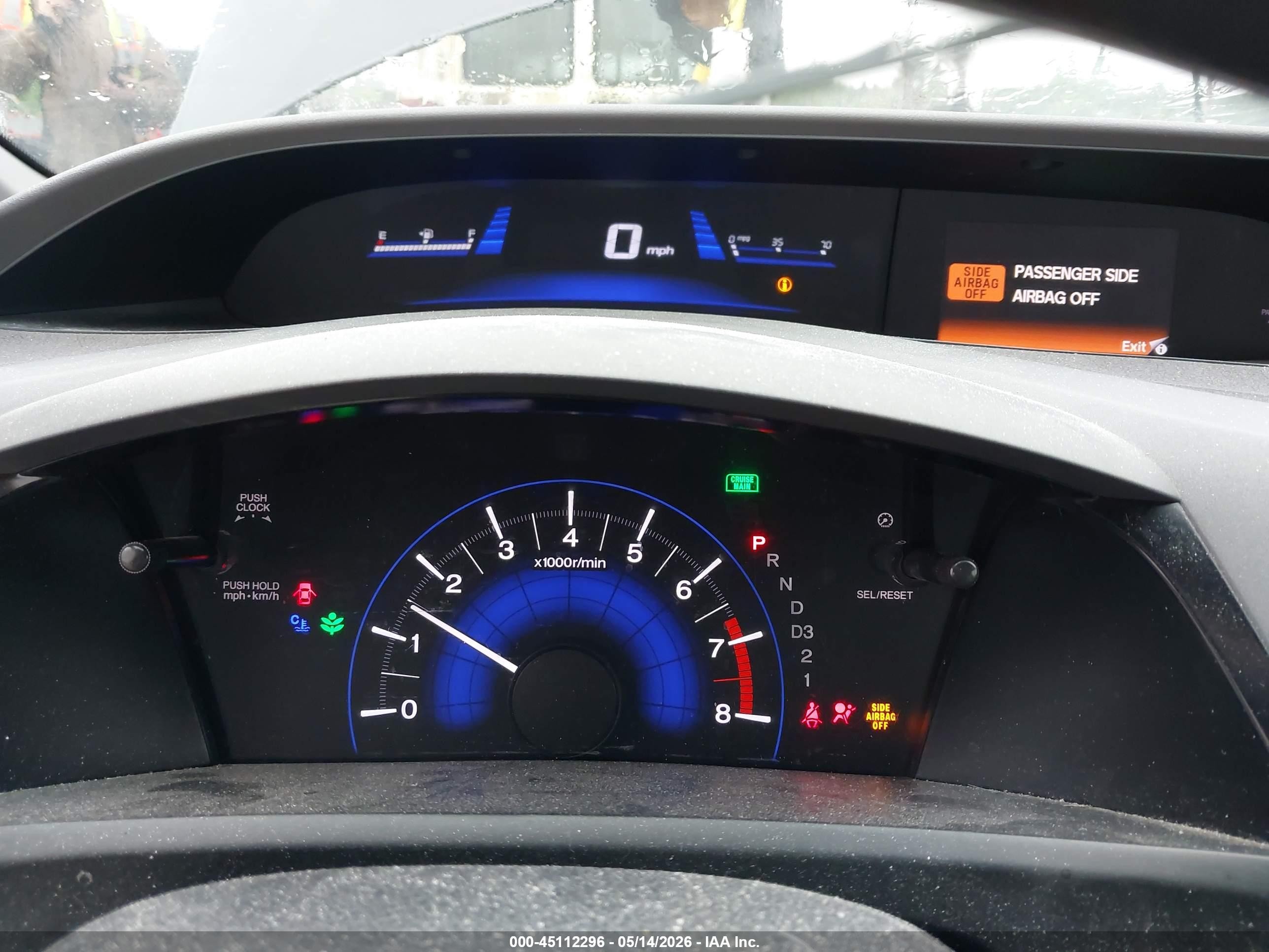 2012 Honda Civic Hf Gray vin: 2HGFB2F64CH517931