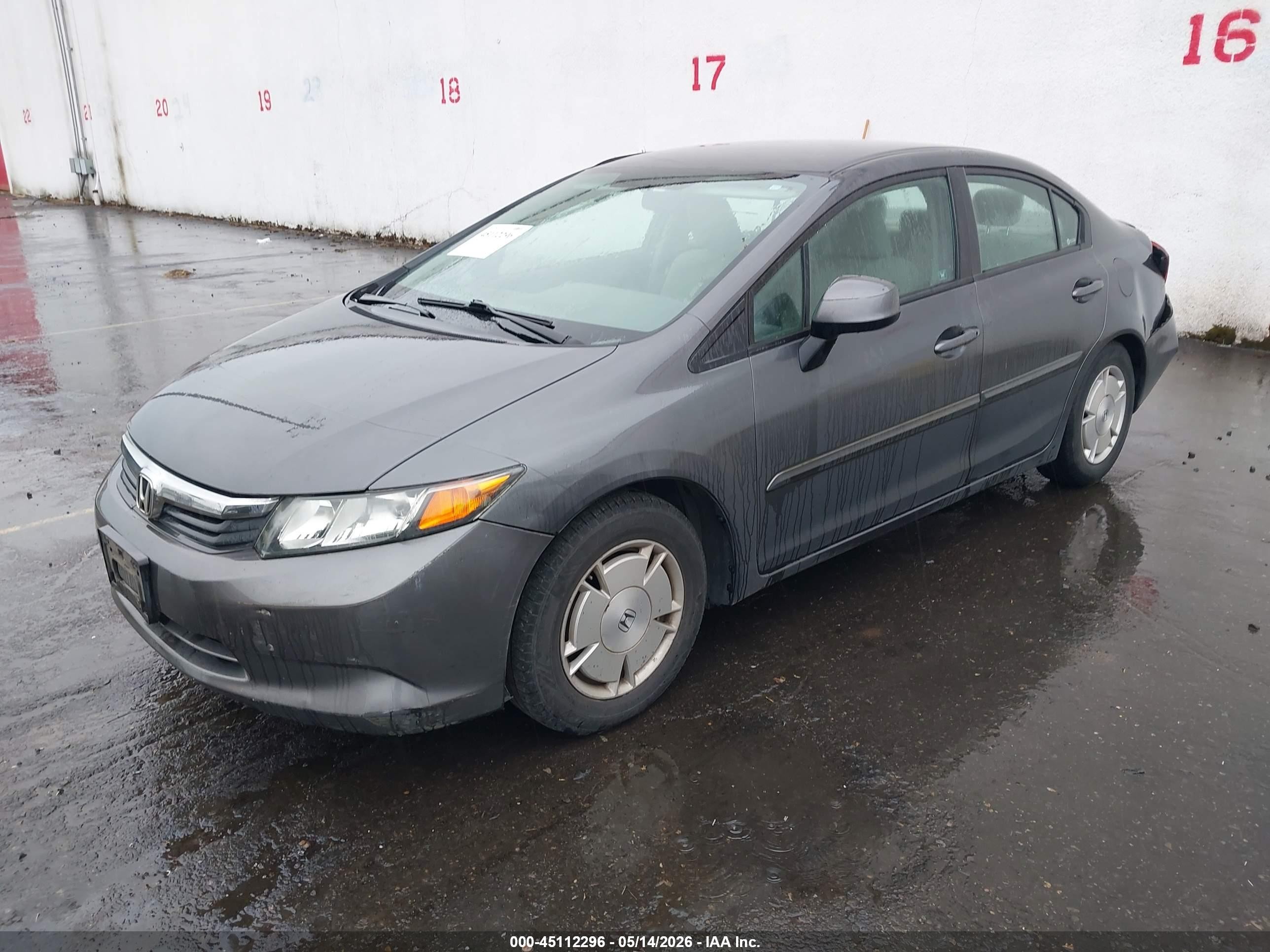 2012 Honda Civic Hf Gray vin: 2HGFB2F64CH517931