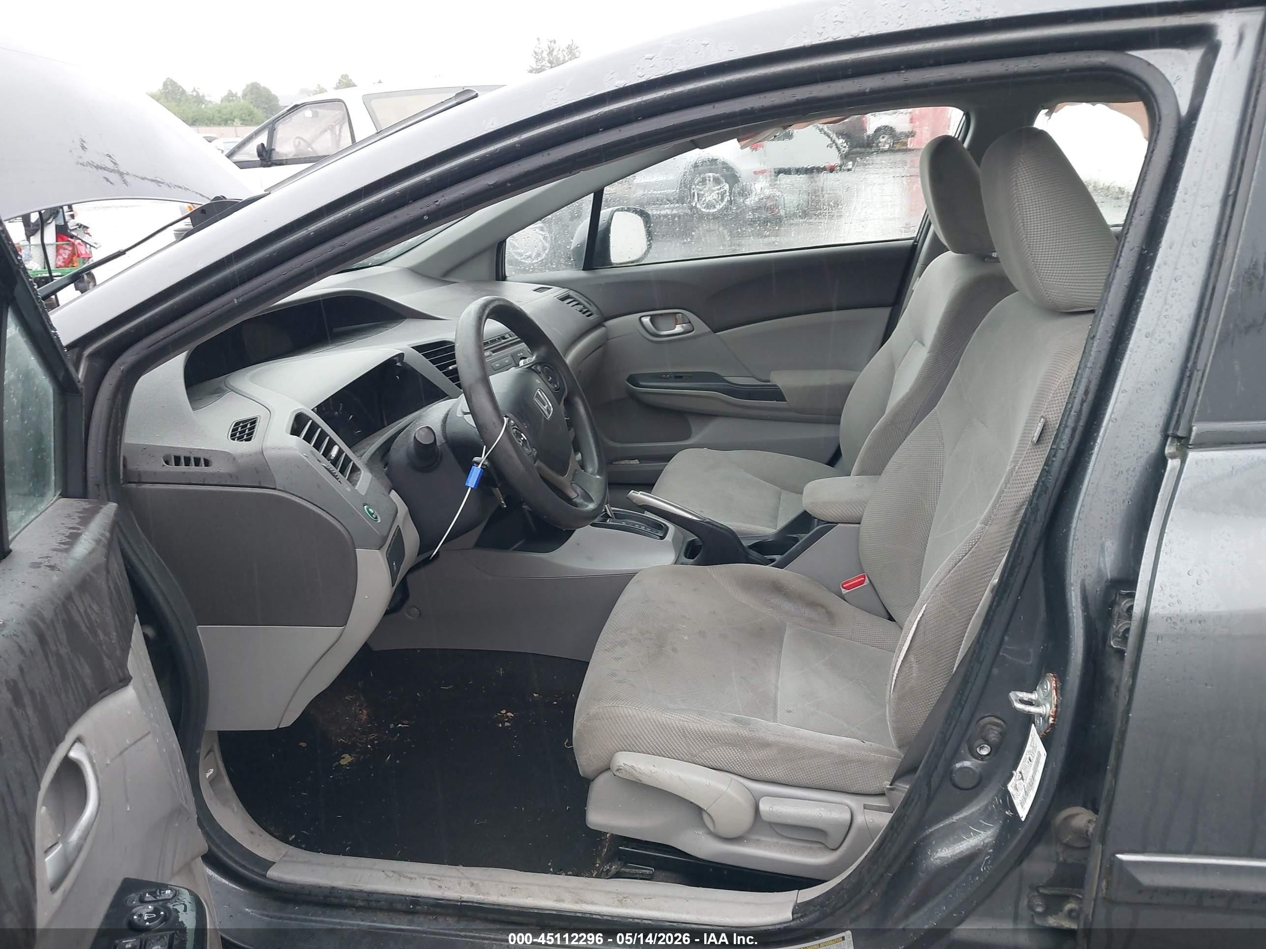2012 Honda Civic Hf Gray vin: 2HGFB2F64CH517931