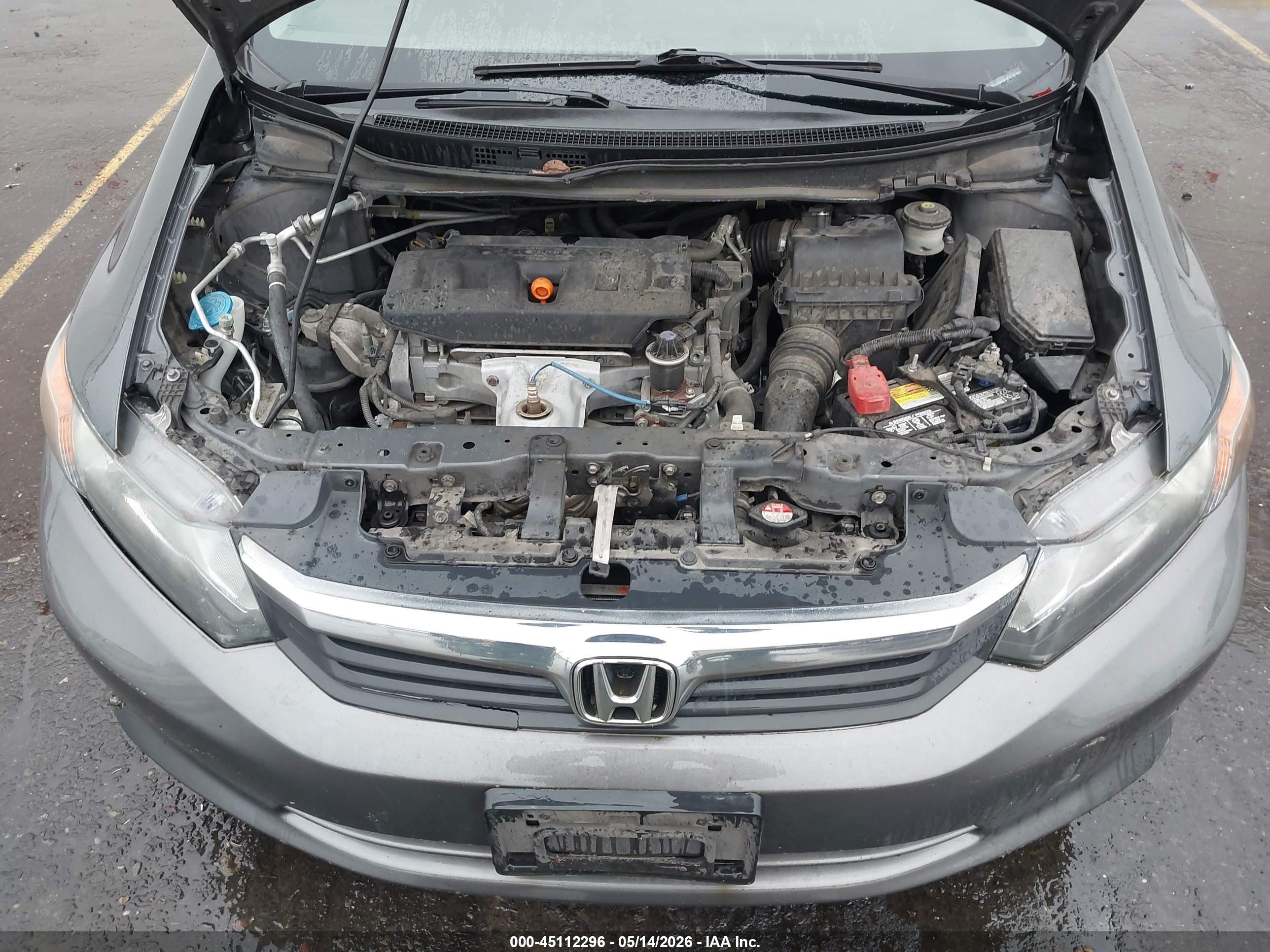 2012 Honda Civic Hf Gray vin: 2HGFB2F64CH517931