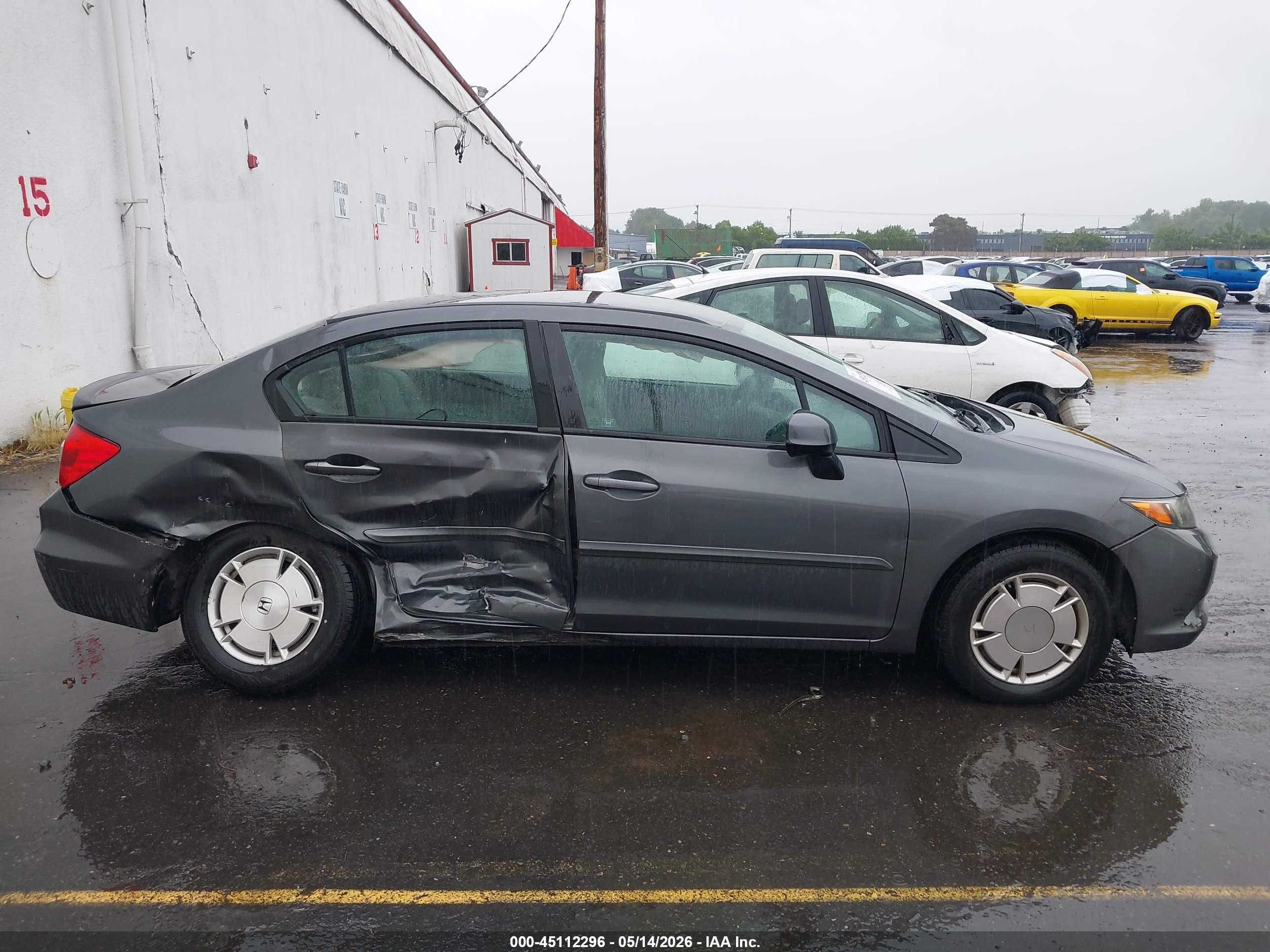 2012 Honda Civic Hf Gray vin: 2HGFB2F64CH517931
