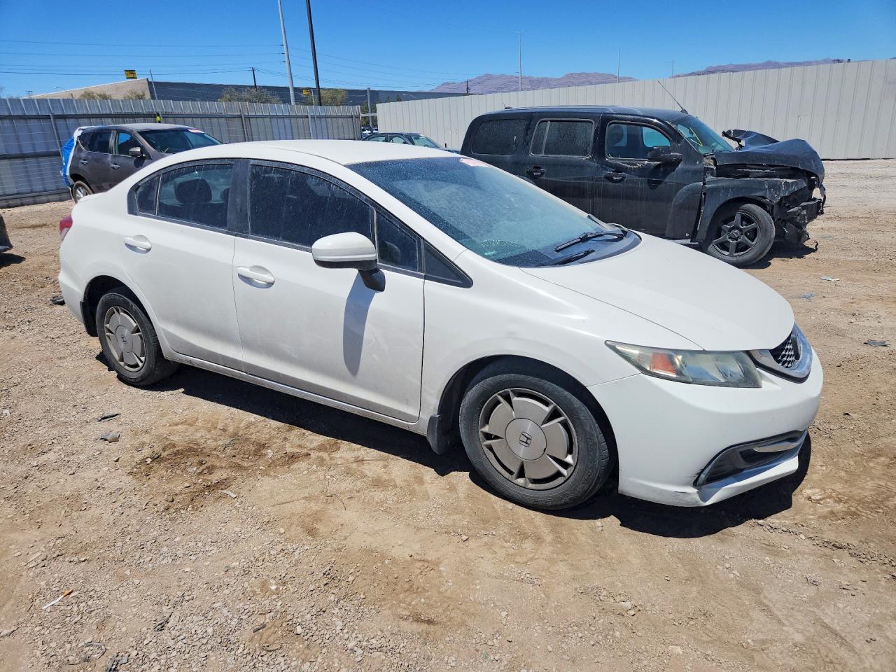 2014 Honda Civic Hf White vin: 2HGFB2F64EH556151