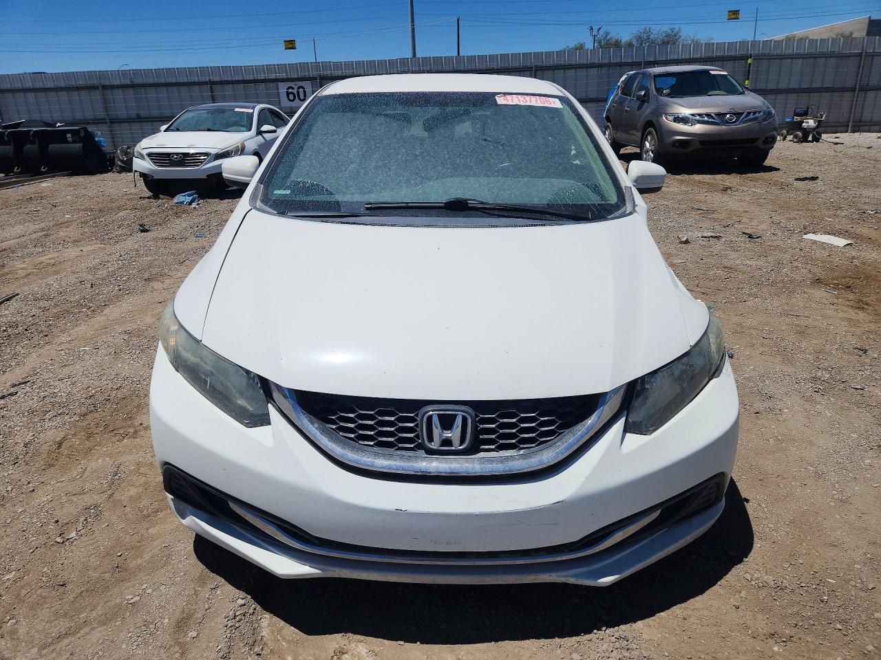 2014 Honda Civic Hf White vin: 2HGFB2F64EH556151