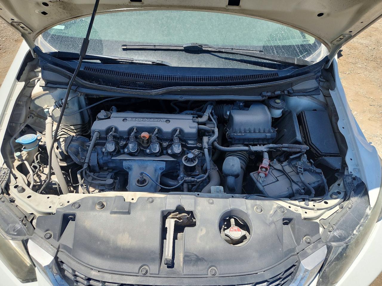 2014 Honda Civic Hf White vin: 2HGFB2F64EH556151