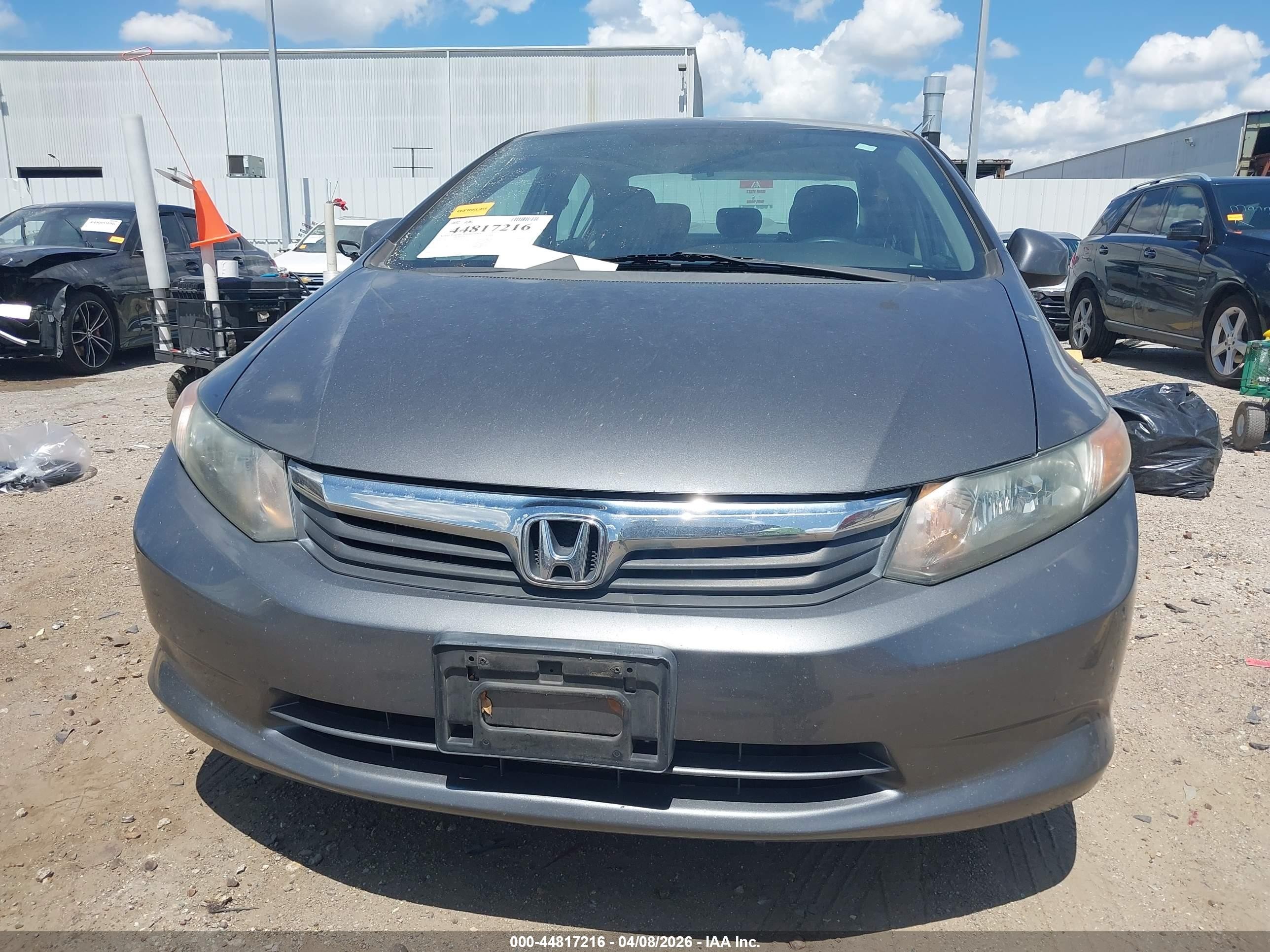 2012 Honda Civic Hf Серый vin: 2HGFB2F65CH531501