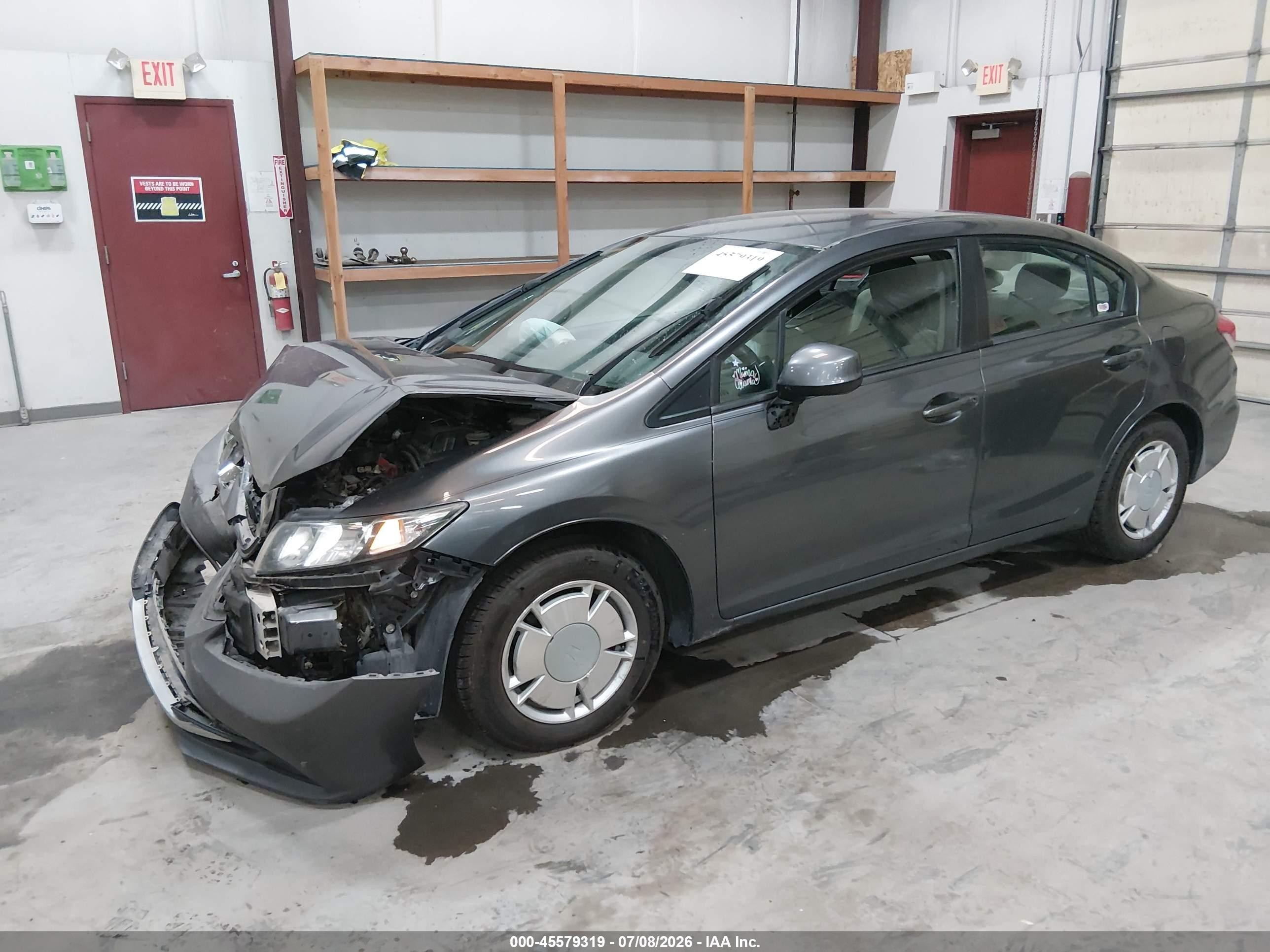 2013 Honda Civic Hf Gray vin: 2HGFB2F65DH542399