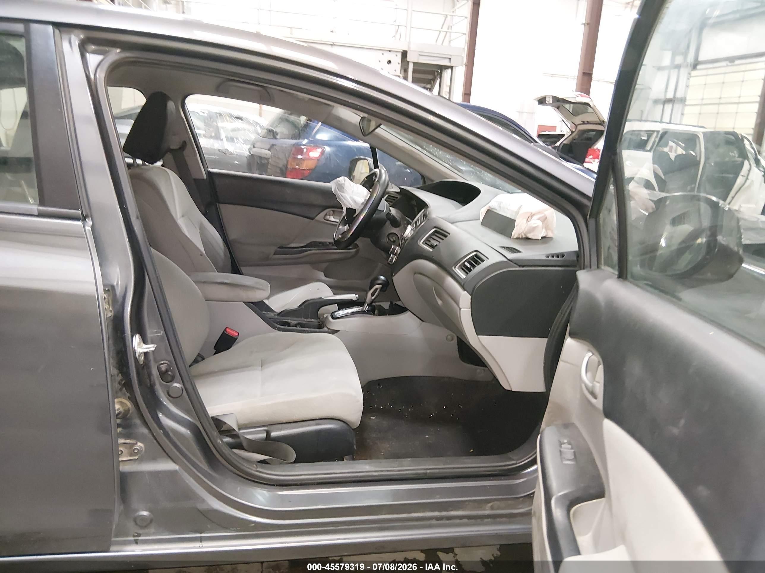 2013 Honda Civic Hf Gray vin: 2HGFB2F65DH542399