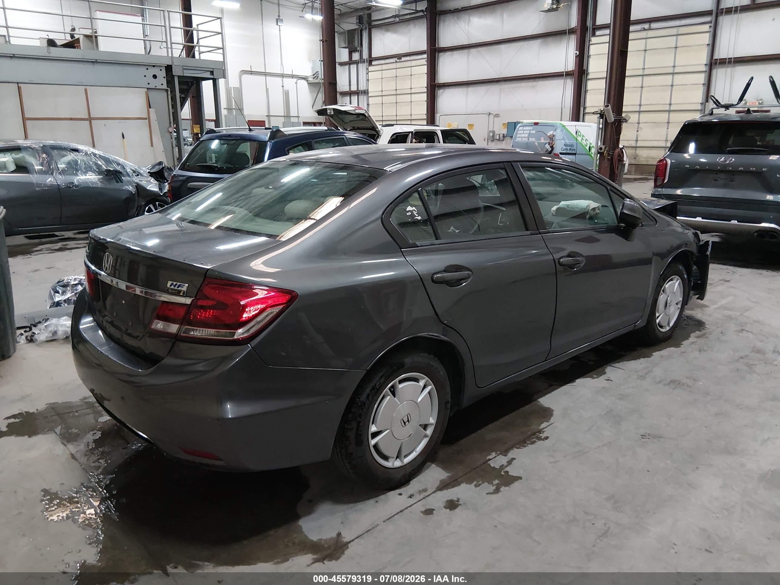2013 Honda Civic Hf Gray vin: 2HGFB2F65DH542399