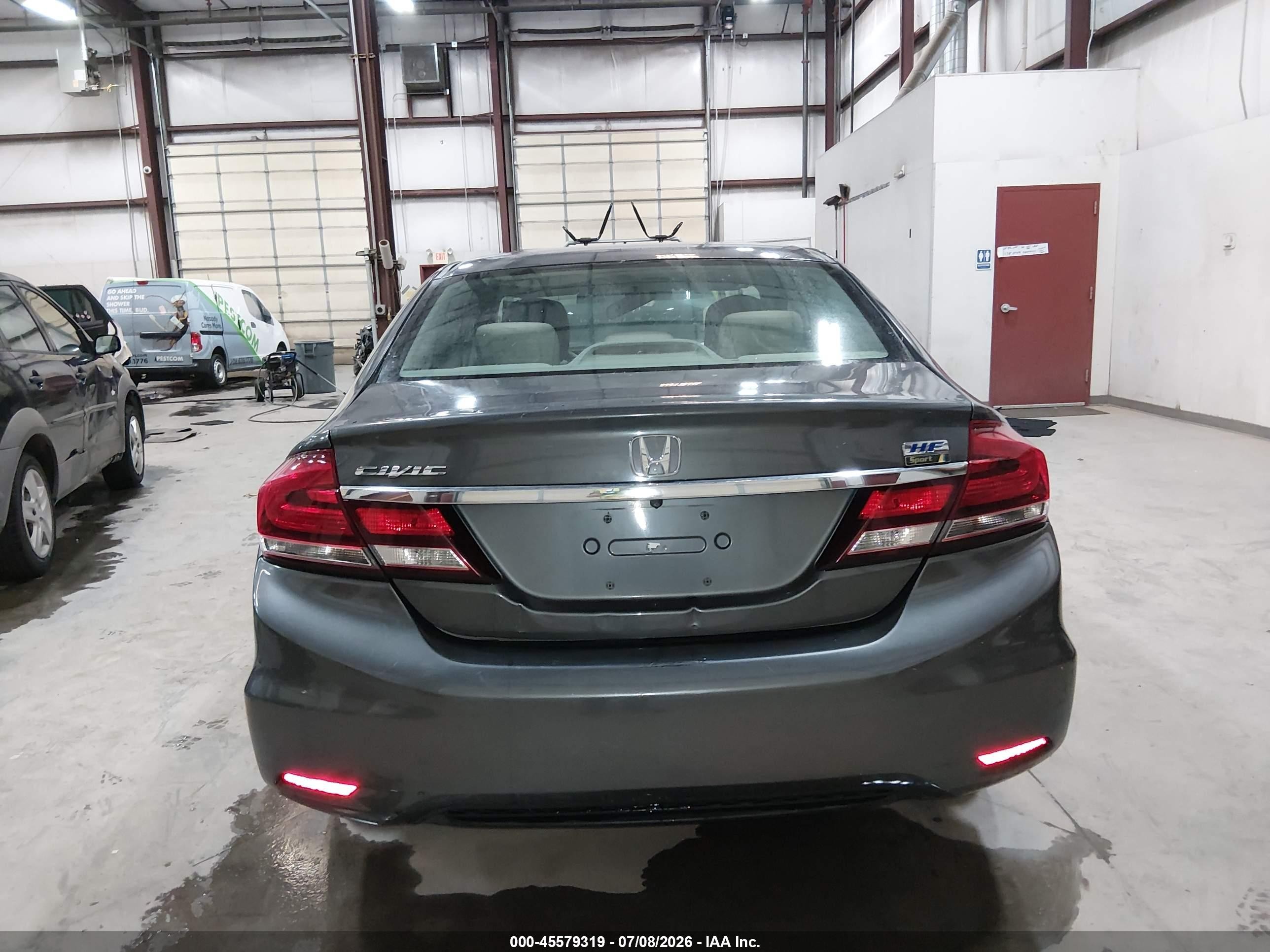 2013 Honda Civic Hf Gray vin: 2HGFB2F65DH542399