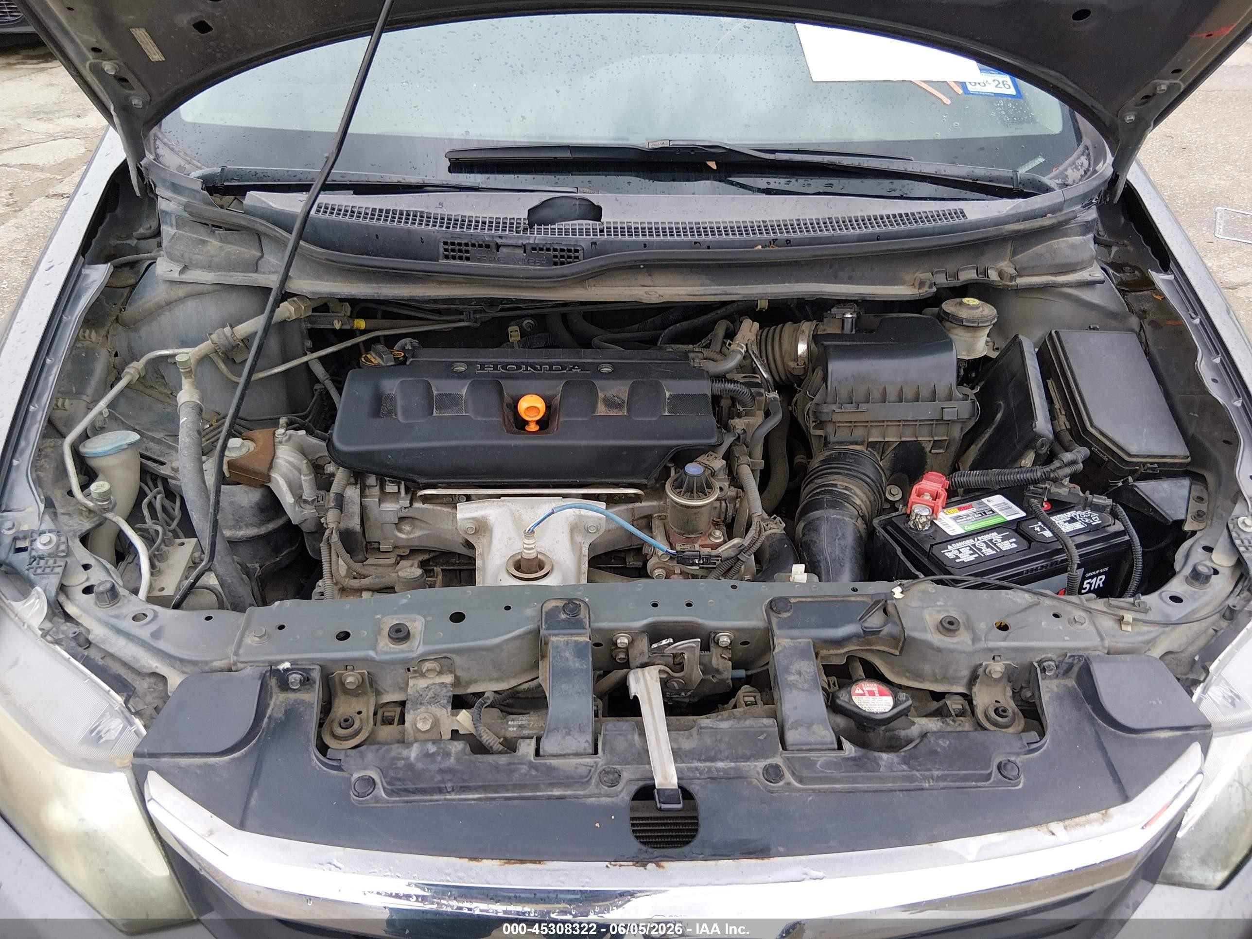 2012 Honda Civic Hf Серый vin: 2HGFB2F66CH317696