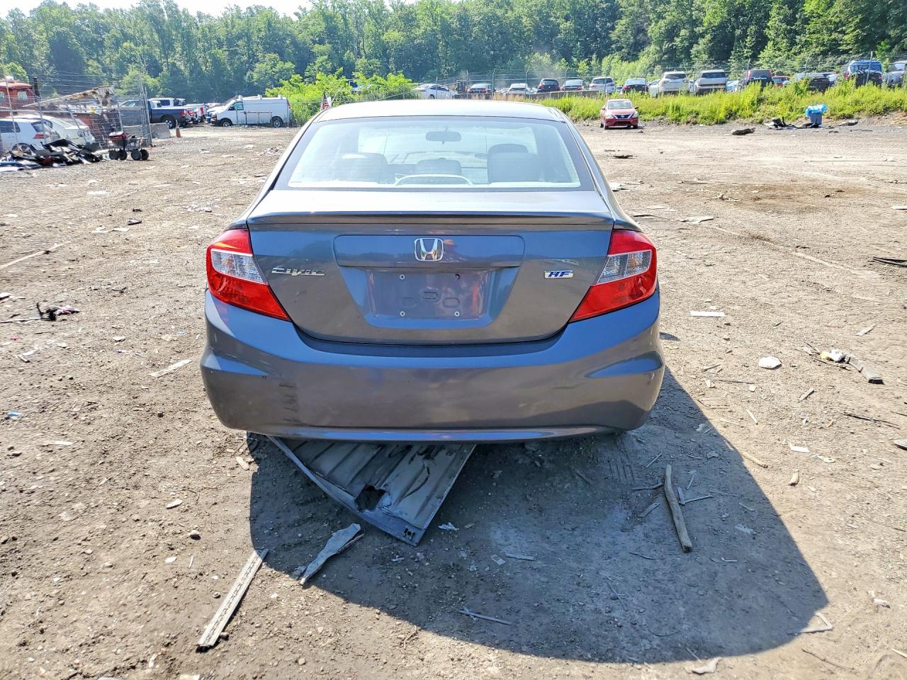2012 Honda Civic Hf Gray vin: 2HGFB2F66CH550476