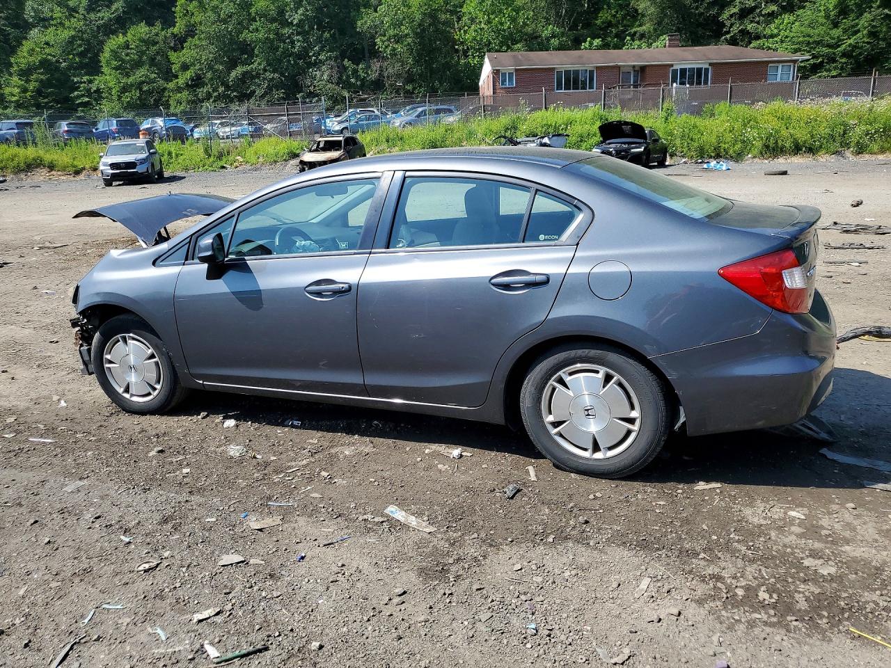 2012 Honda Civic Hf Gray vin: 2HGFB2F66CH550476