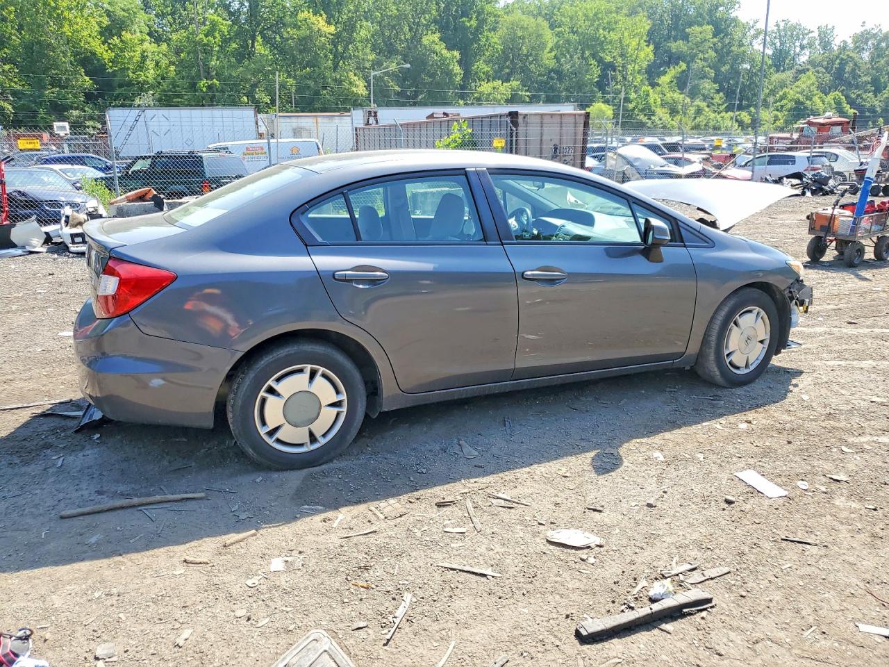 2012 Honda Civic Hf Gray vin: 2HGFB2F66CH550476