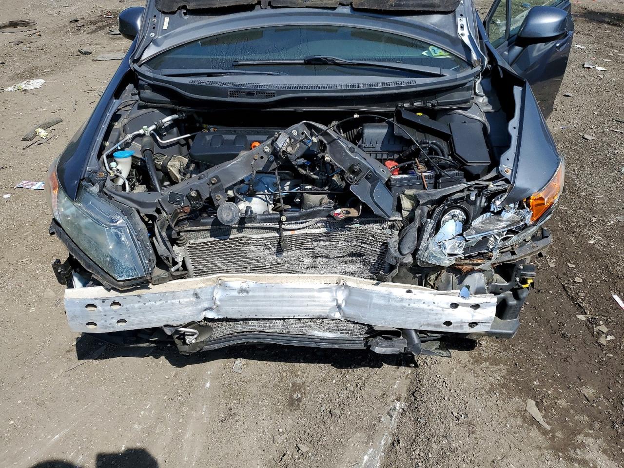 2012 Honda Civic Hf Gray vin: 2HGFB2F66CH550476
