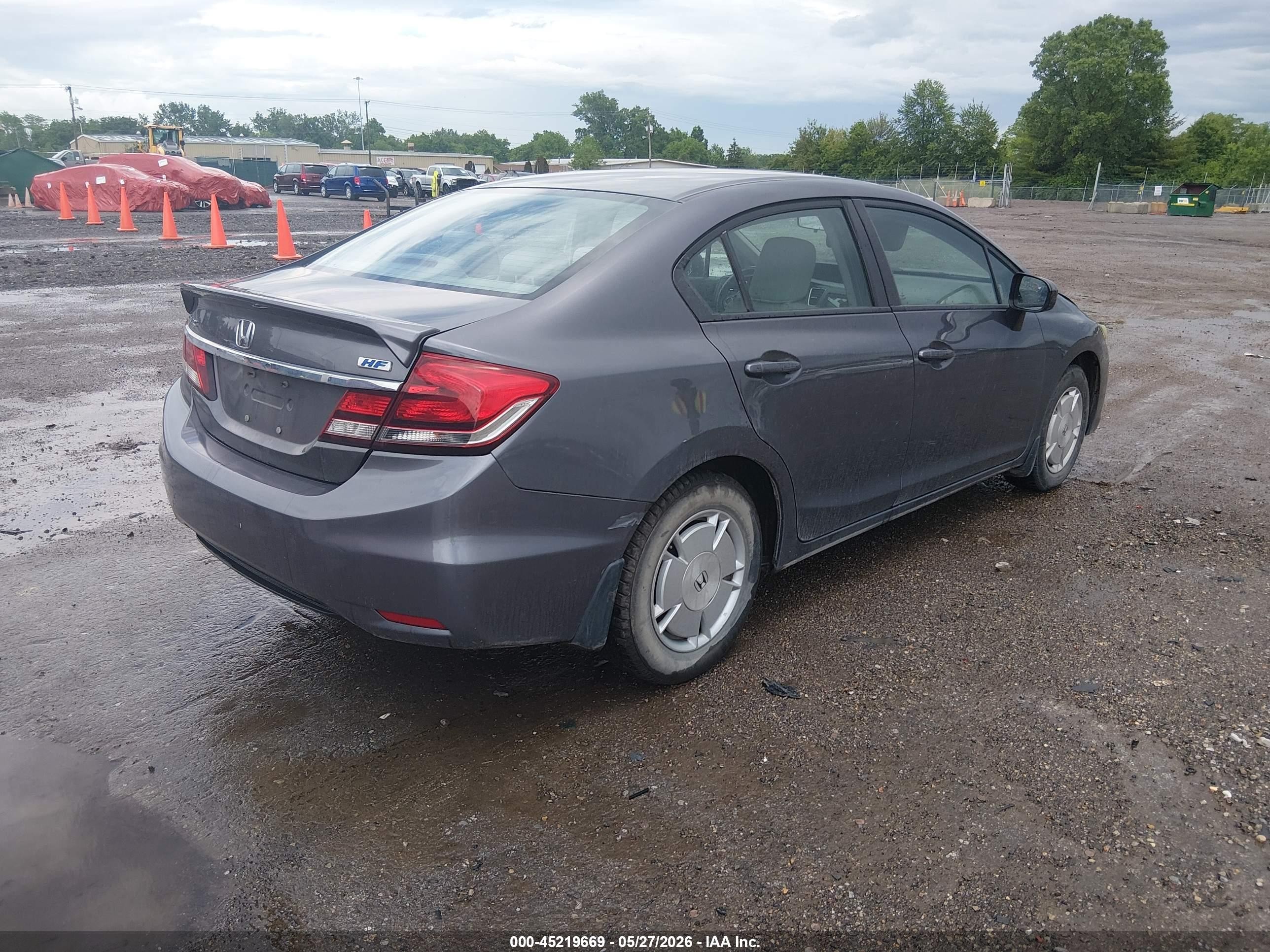 2014 Honda Civic Hf Gray vin: 2HGFB2F66EH541568