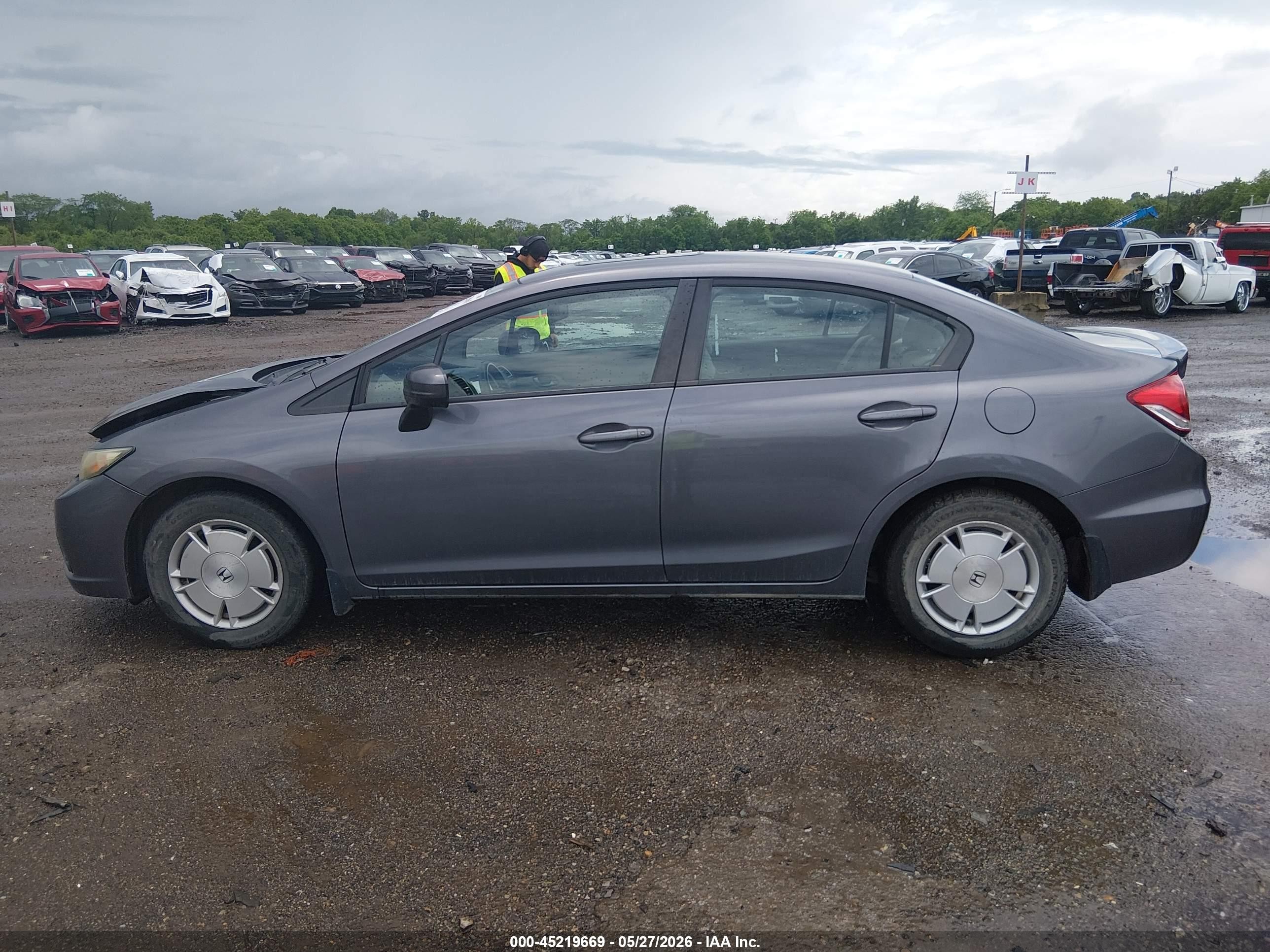 2014 Honda Civic Hf Gray vin: 2HGFB2F66EH541568