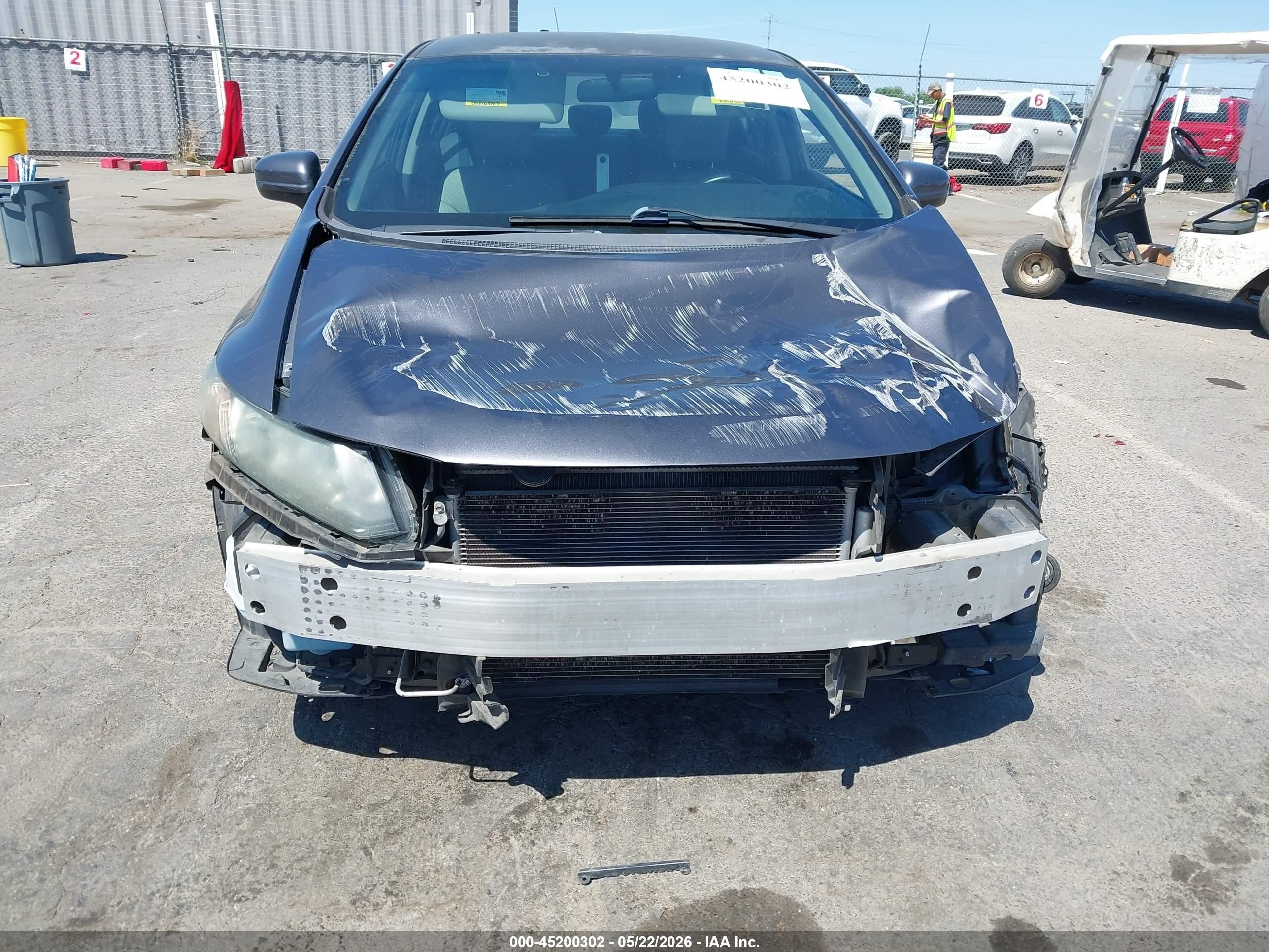 2014 Honda Civic Hf Gray vin: 2HGFB2F66EH544423
