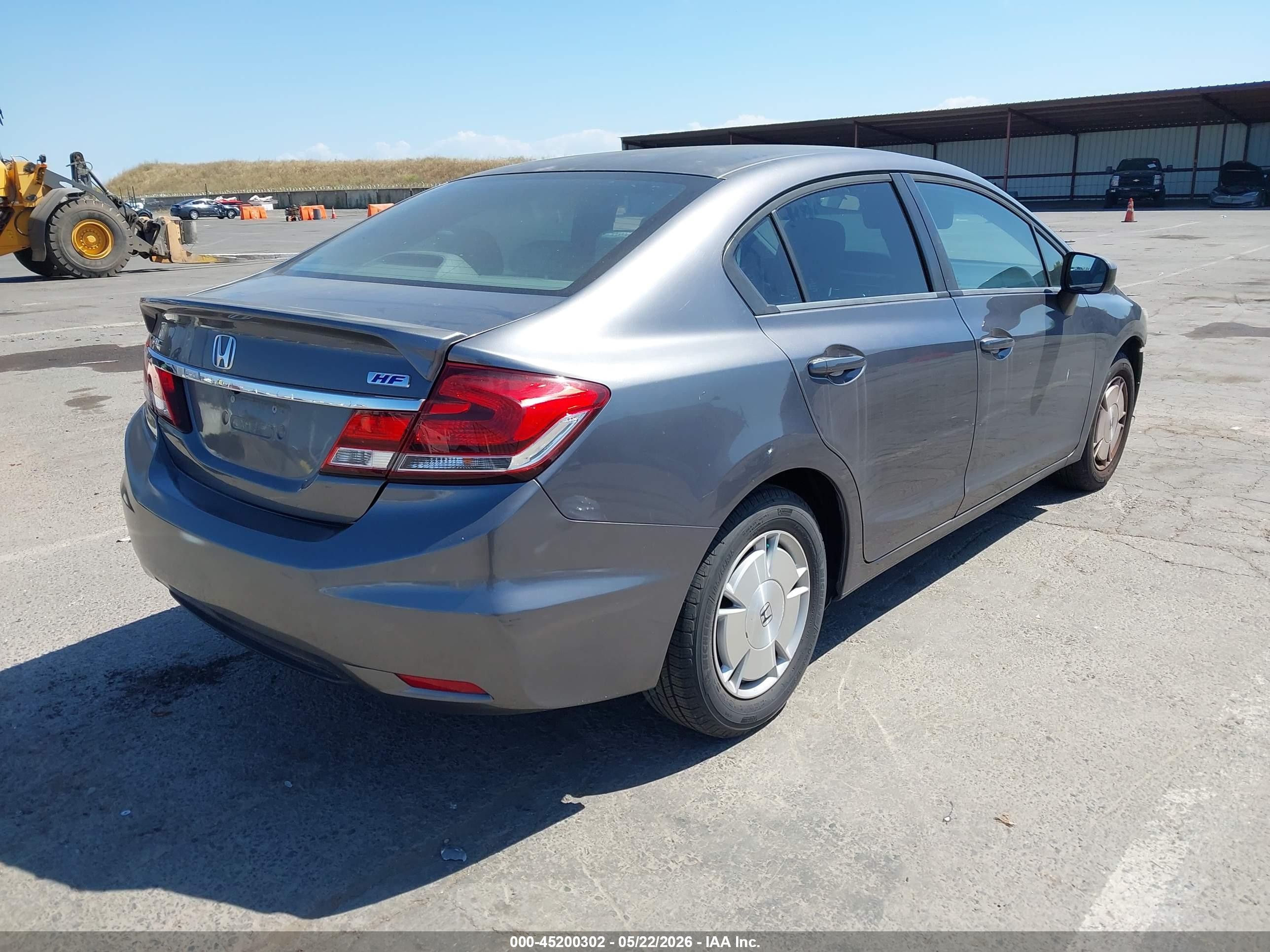 2014 Honda Civic Hf Gray vin: 2HGFB2F66EH544423
