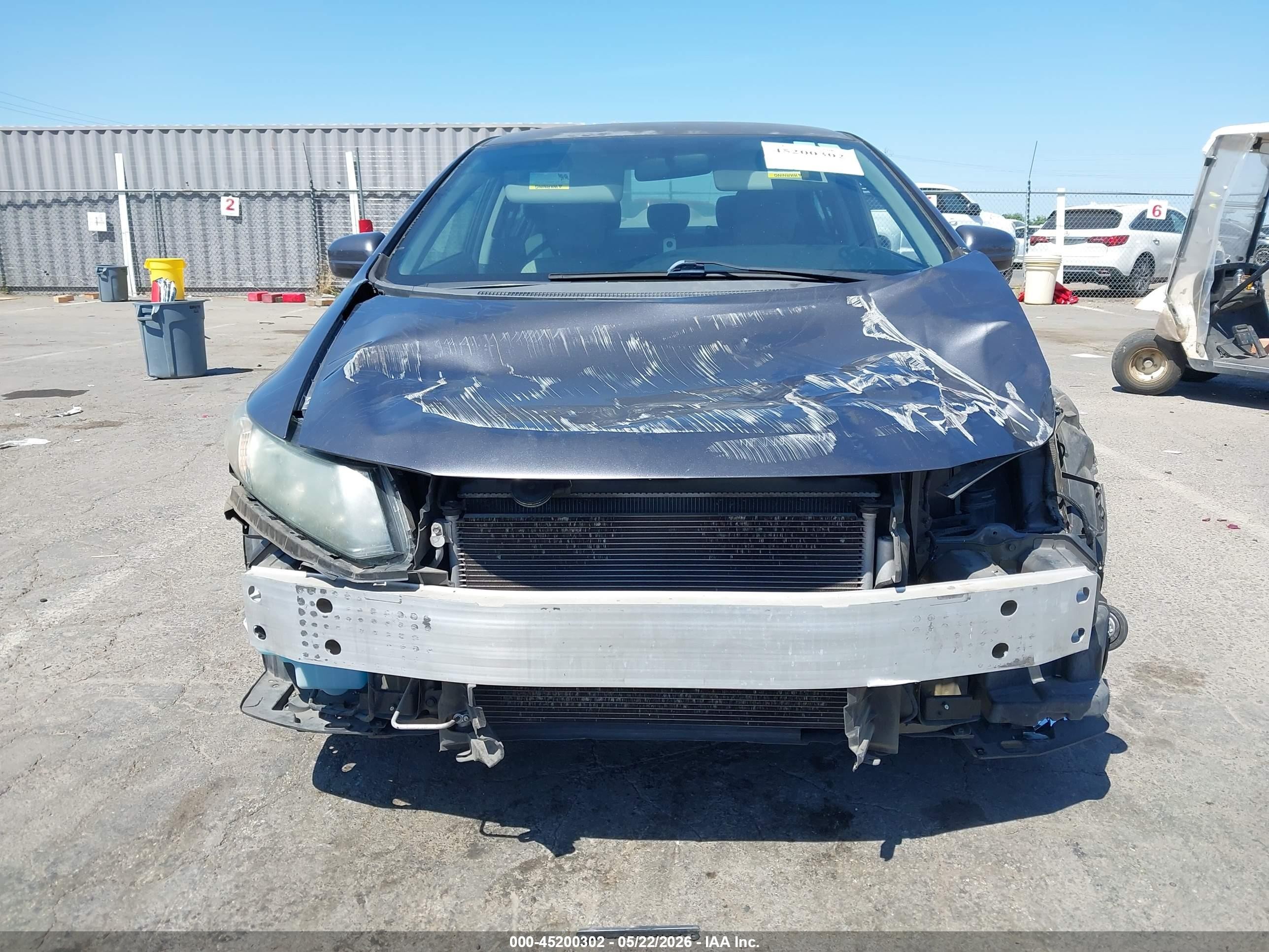 2014 Honda Civic Hf Gray vin: 2HGFB2F66EH544423