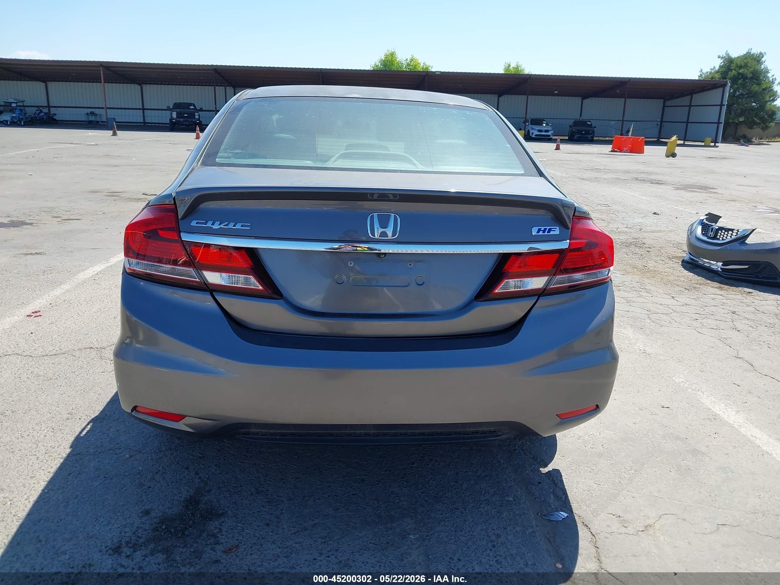 2014 Honda Civic Hf Gray vin: 2HGFB2F66EH544423