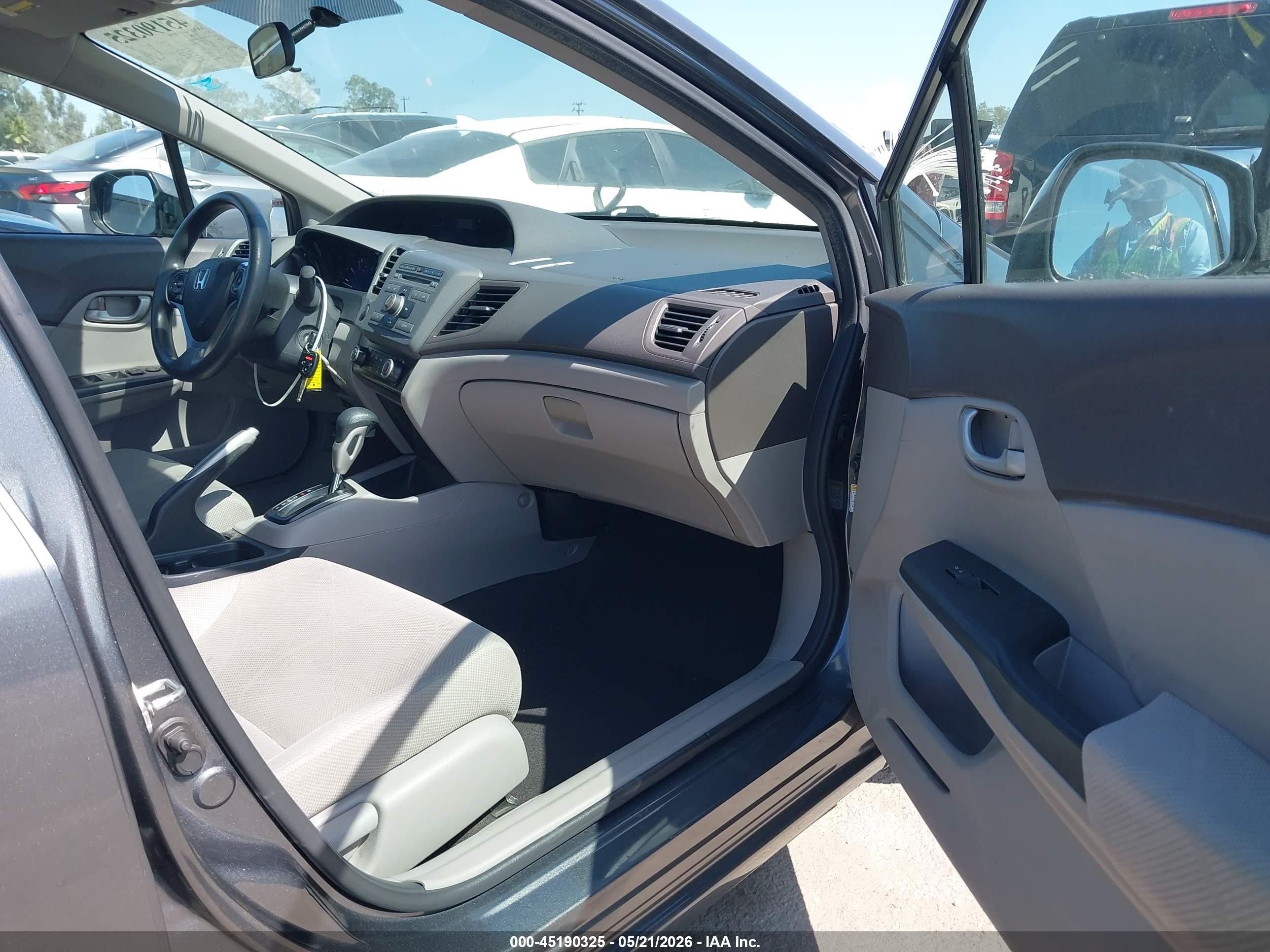 2012 Honda Civic Hf Gray vin: 2HGFB2F67CH549014