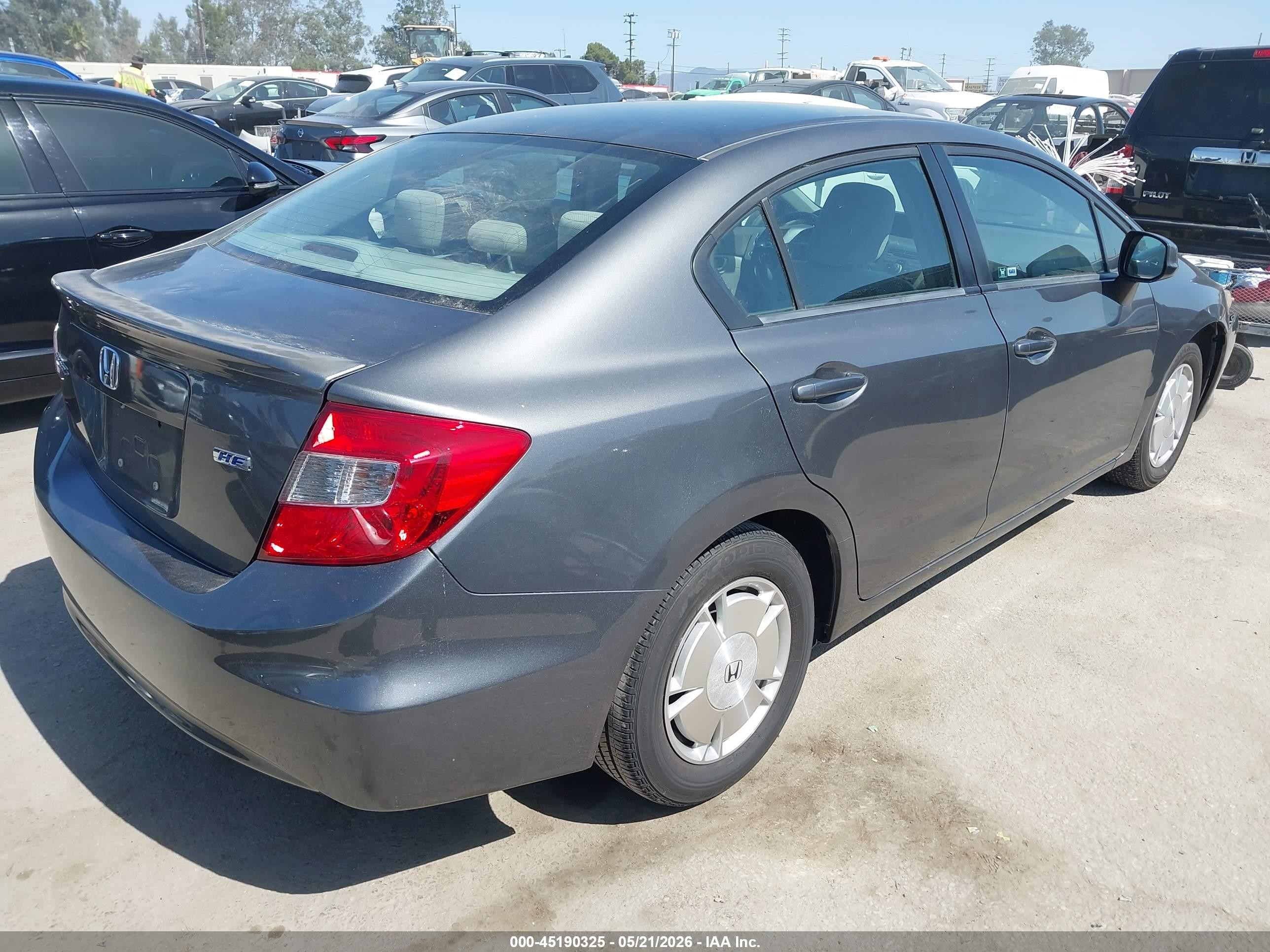 2012 Honda Civic Hf Gray vin: 2HGFB2F67CH549014