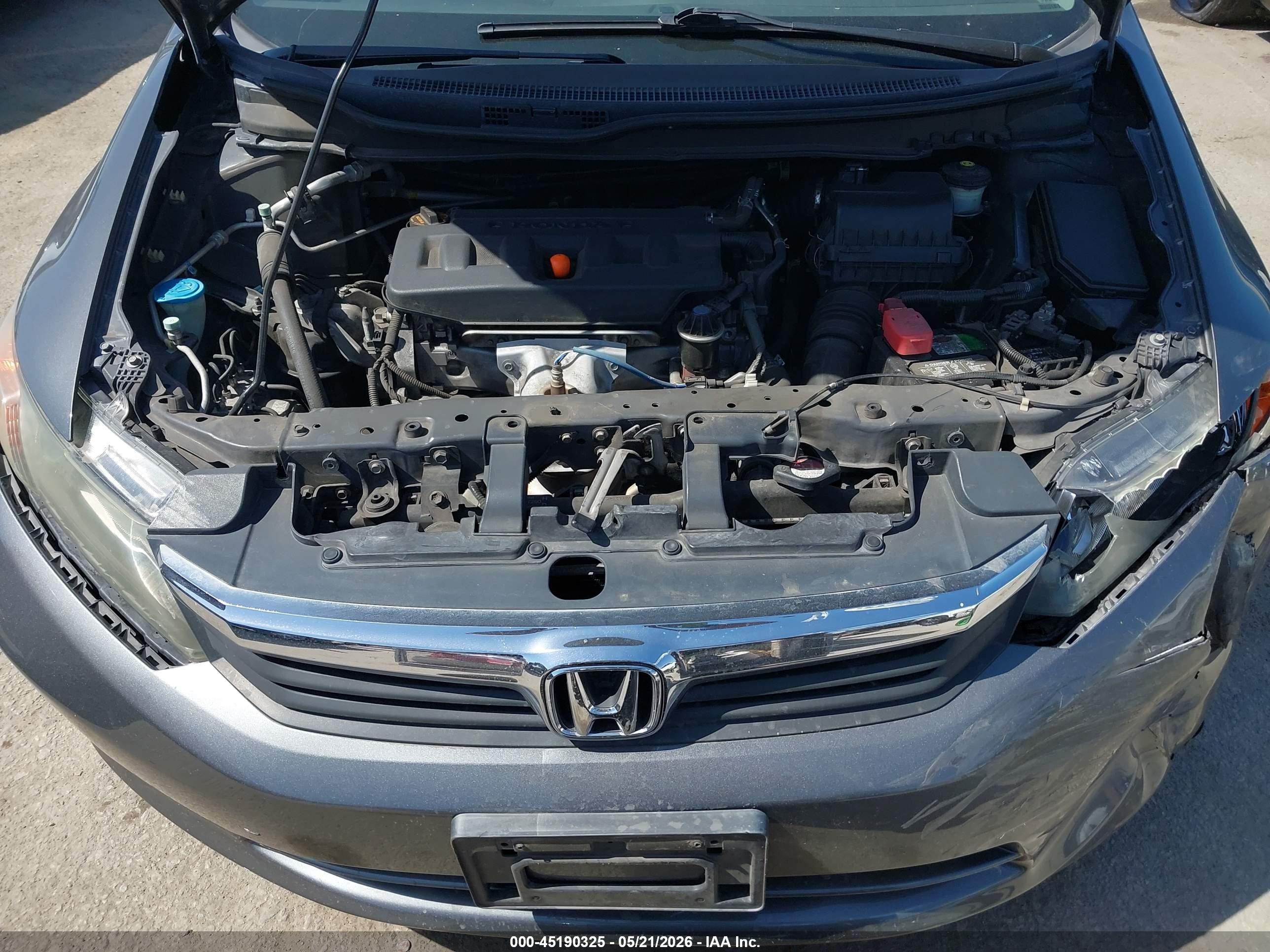 2012 Honda Civic Hf Gray vin: 2HGFB2F67CH549014