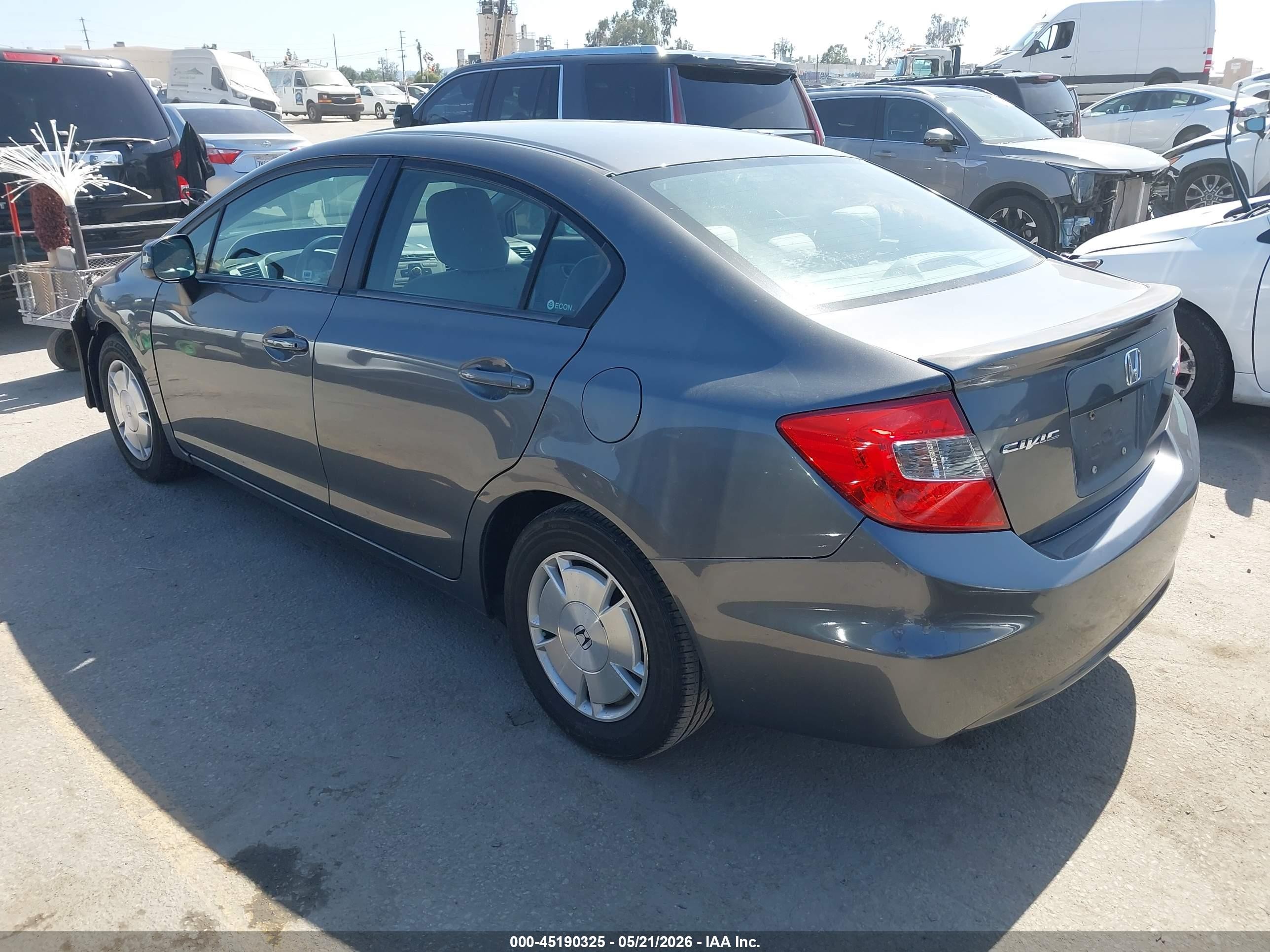 2012 Honda Civic Hf Gray vin: 2HGFB2F67CH549014