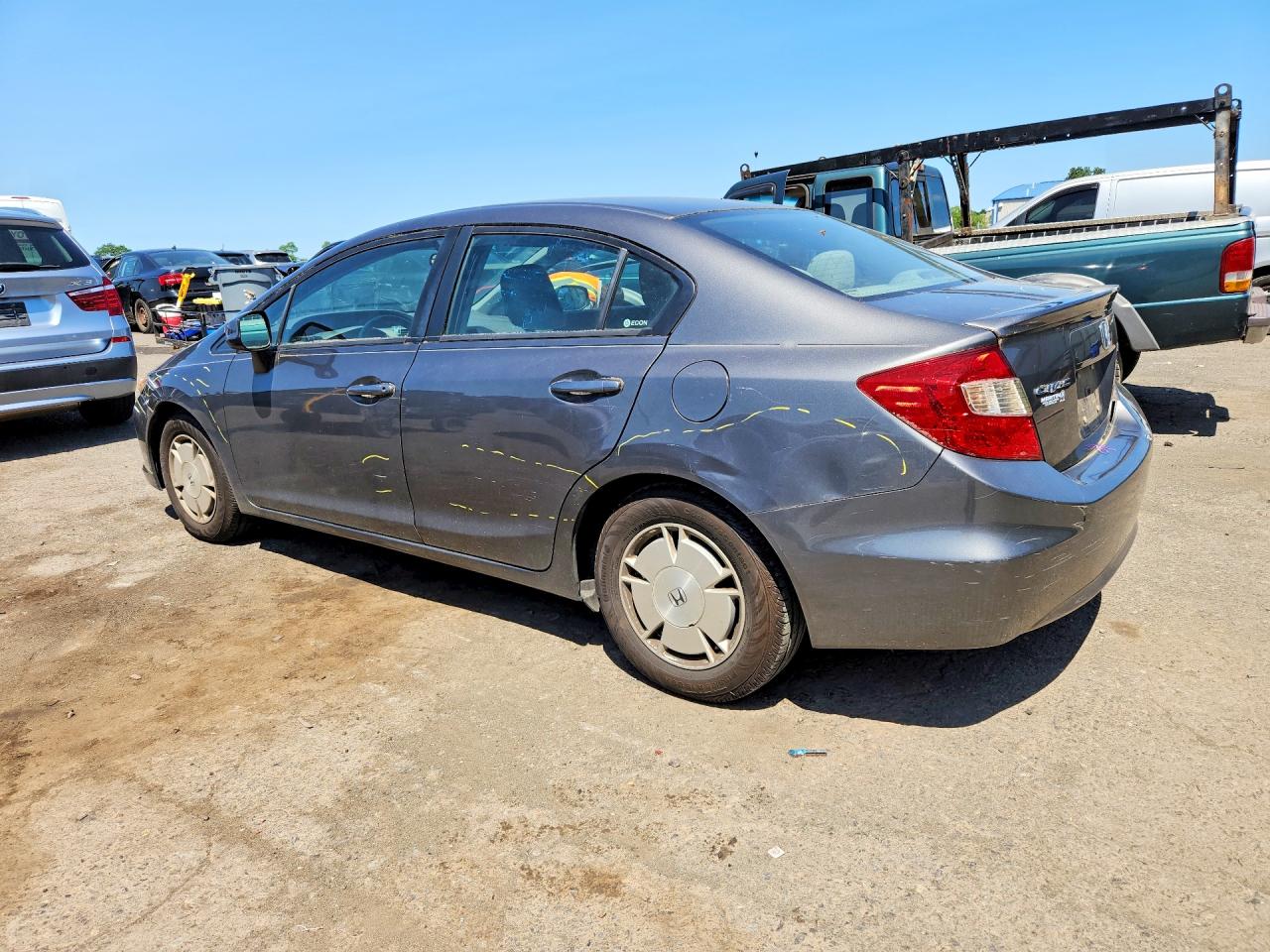2012 Honda Civic Hf Gray vin: 2HGFB2F67CH553595