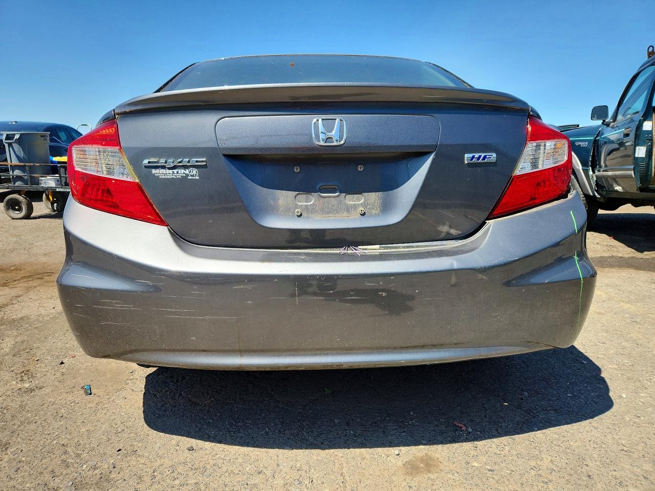 2012 Honda Civic Hf Gray vin: 2HGFB2F67CH553595