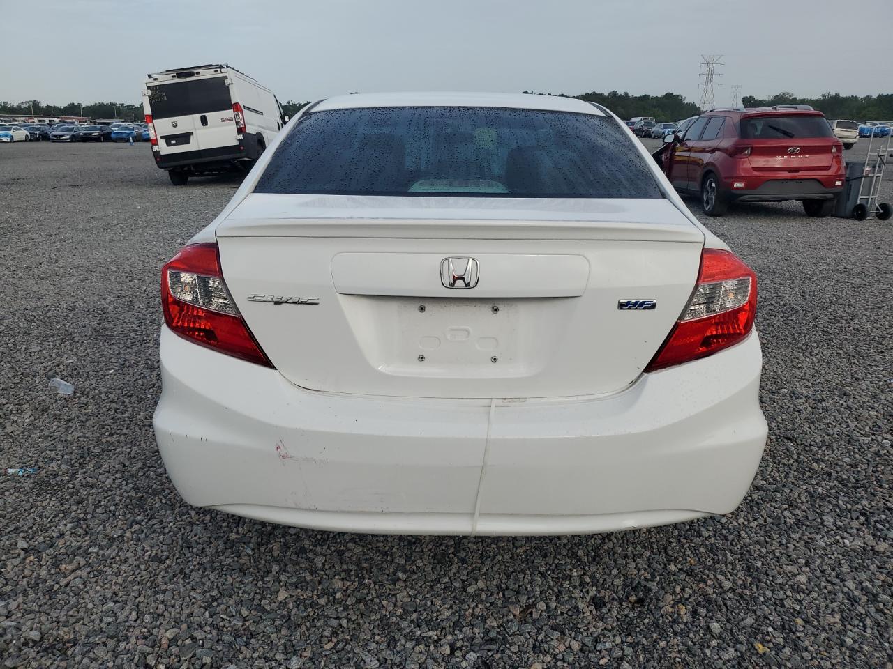 2012 Honda Civic Hf Белый vin: 2HGFB2F67CH554858