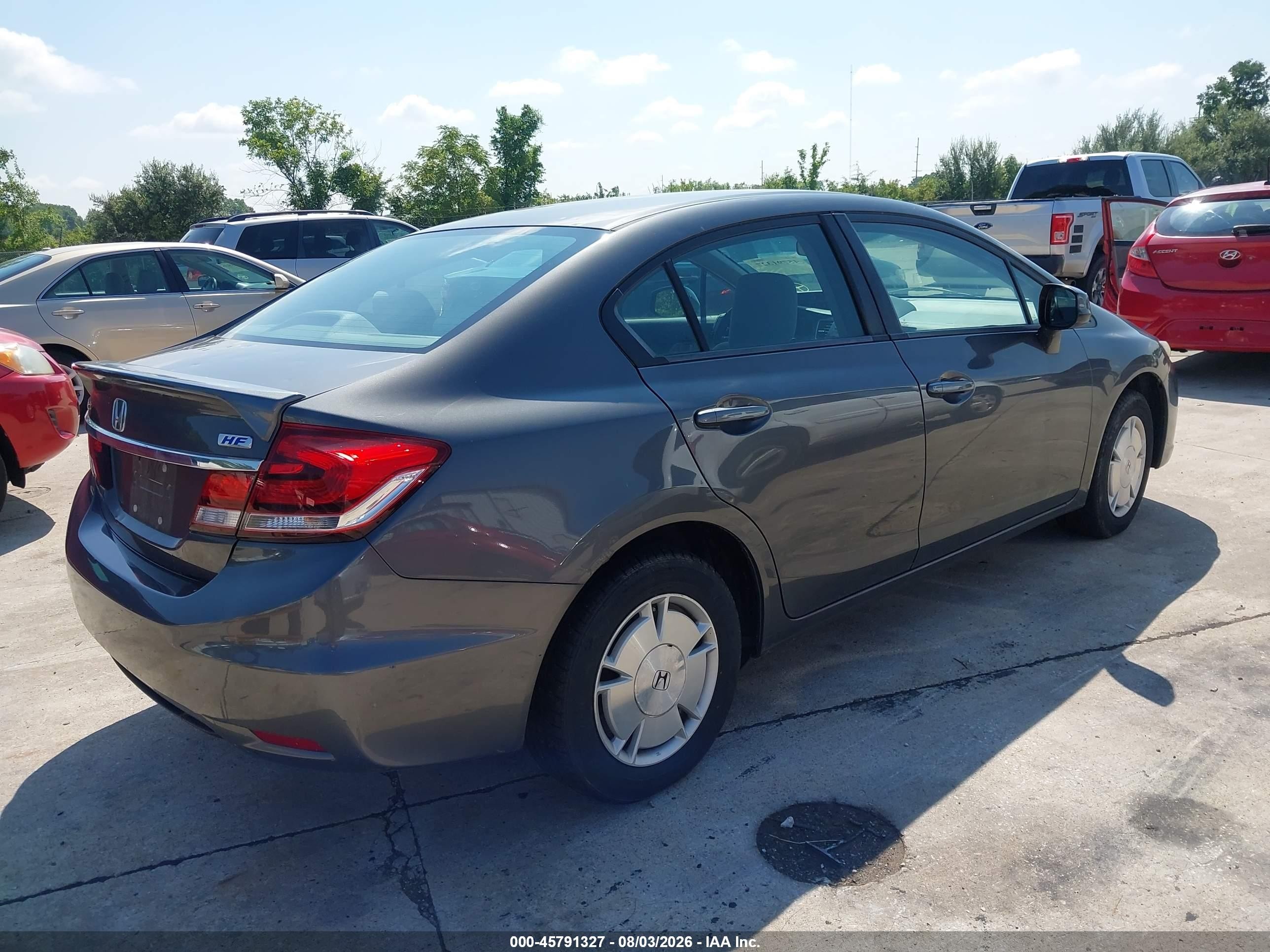 2013 Honda Civic Hf Серый vin: 2HGFB2F67DH593807