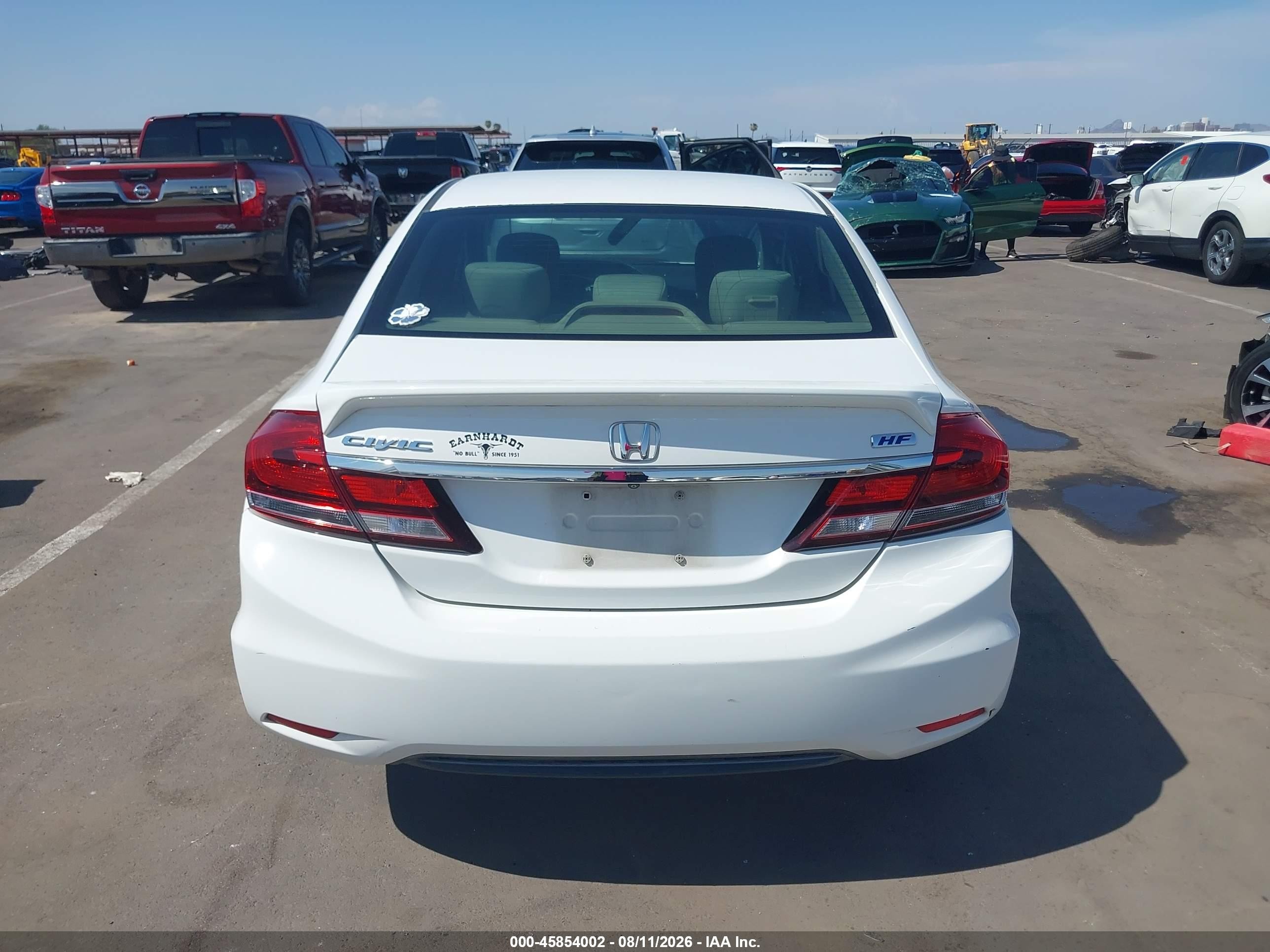 2014 Honda Civic Hf White vin: 2HGFB2F67EH519997
