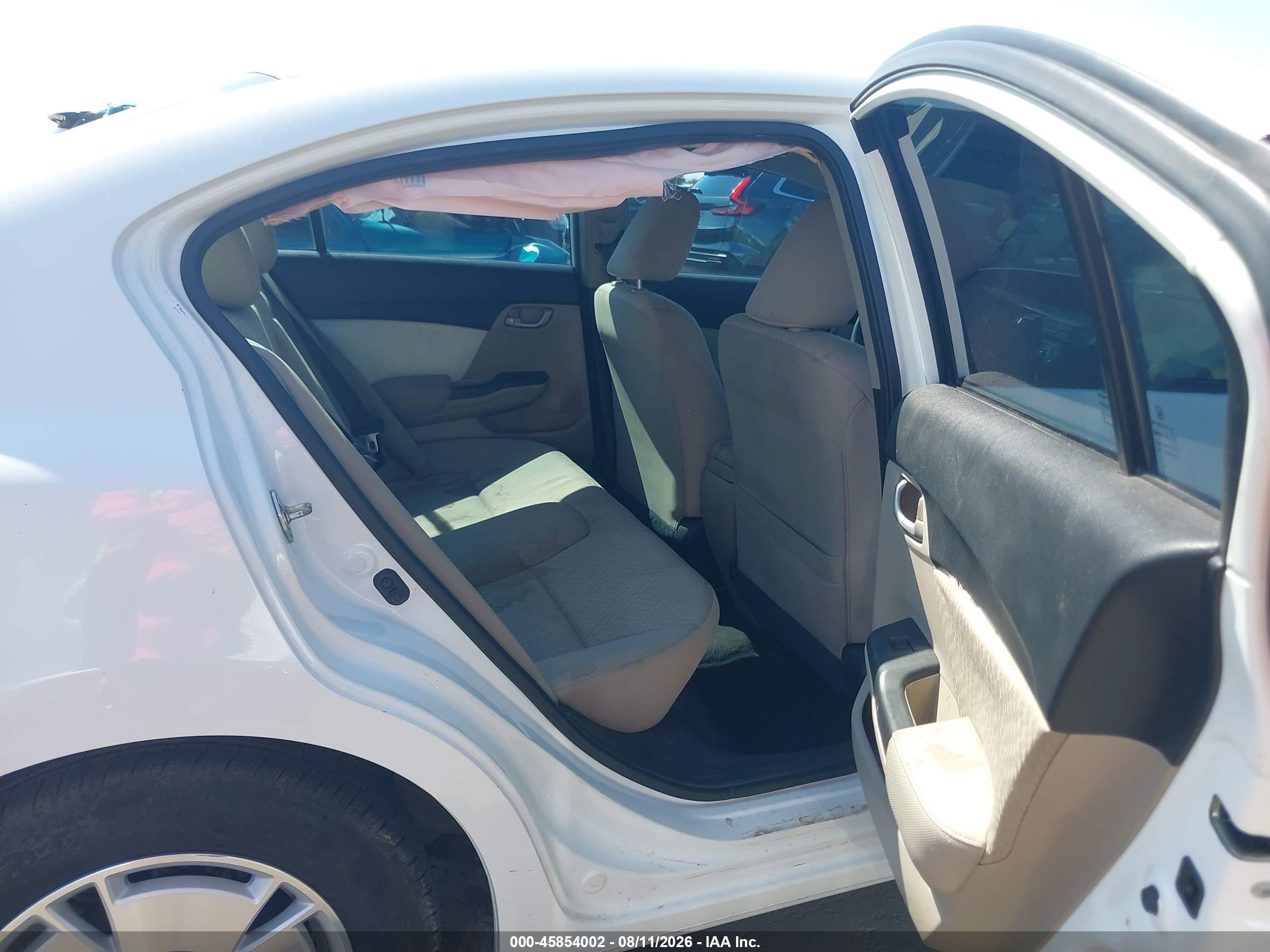2014 Honda Civic Hf White vin: 2HGFB2F67EH519997
