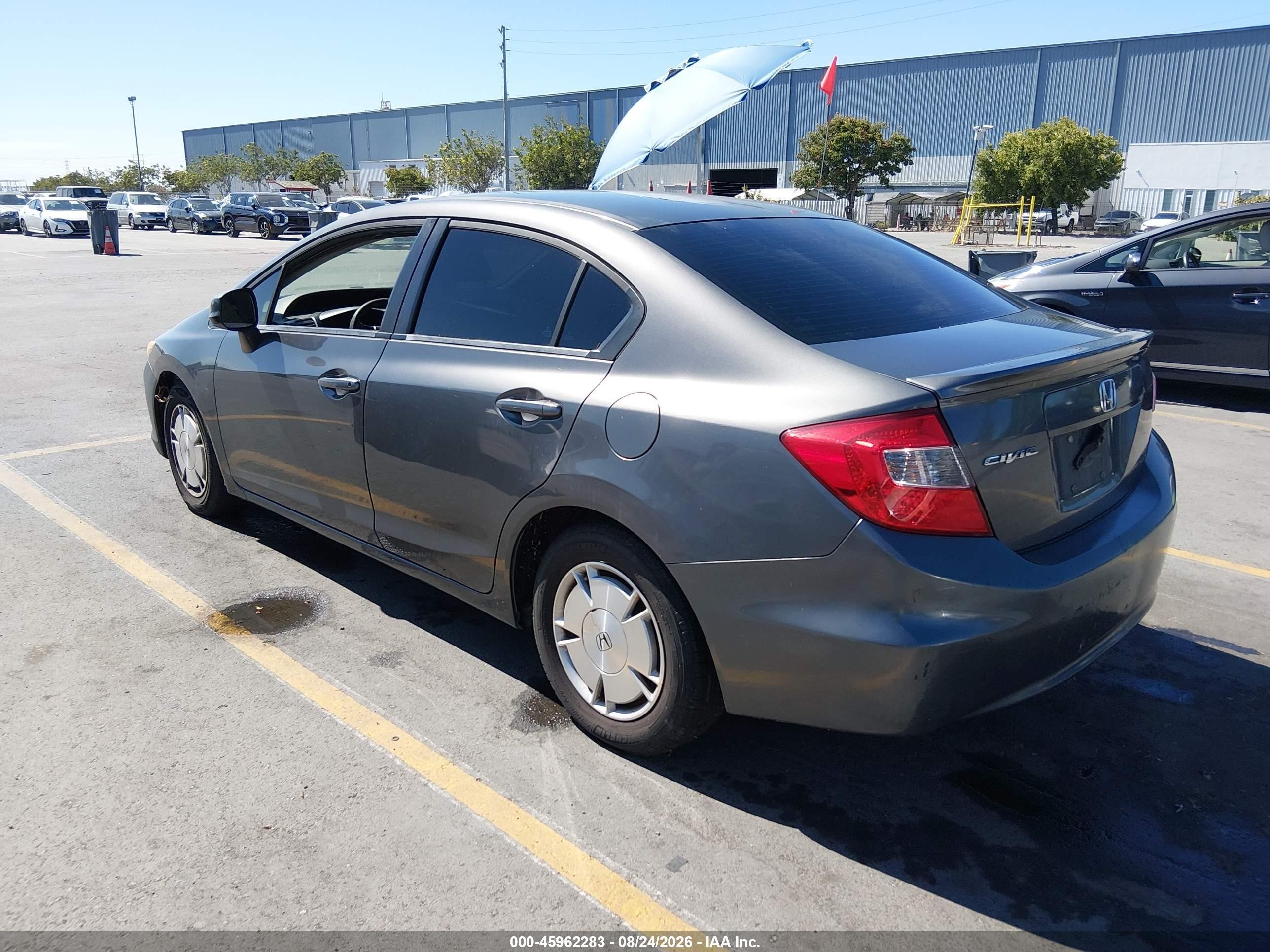 2012 Honda Civic Hf Gray vin: 2HGFB2F68CH553895