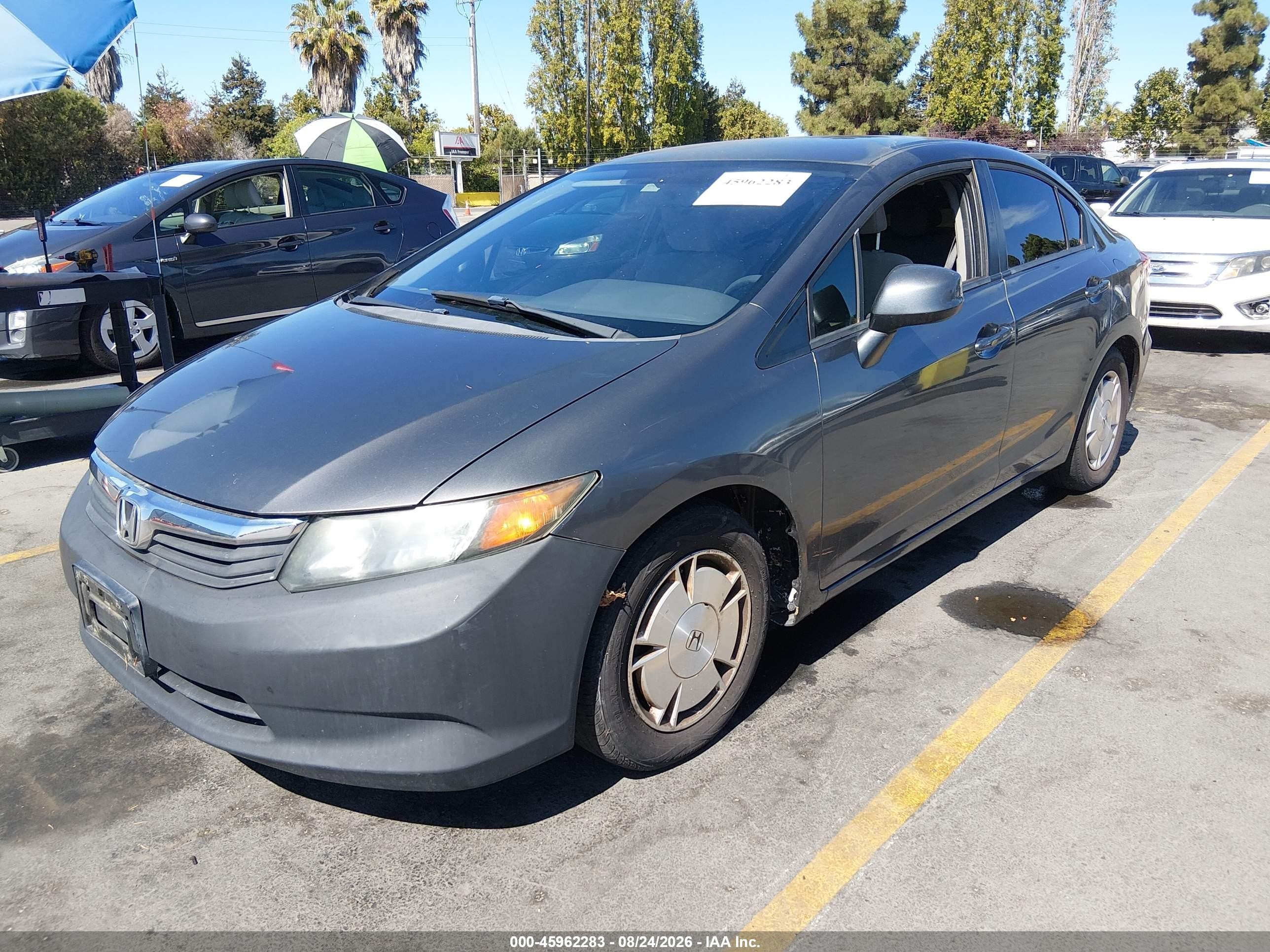 2012 Honda Civic Hf Gray vin: 2HGFB2F68CH553895