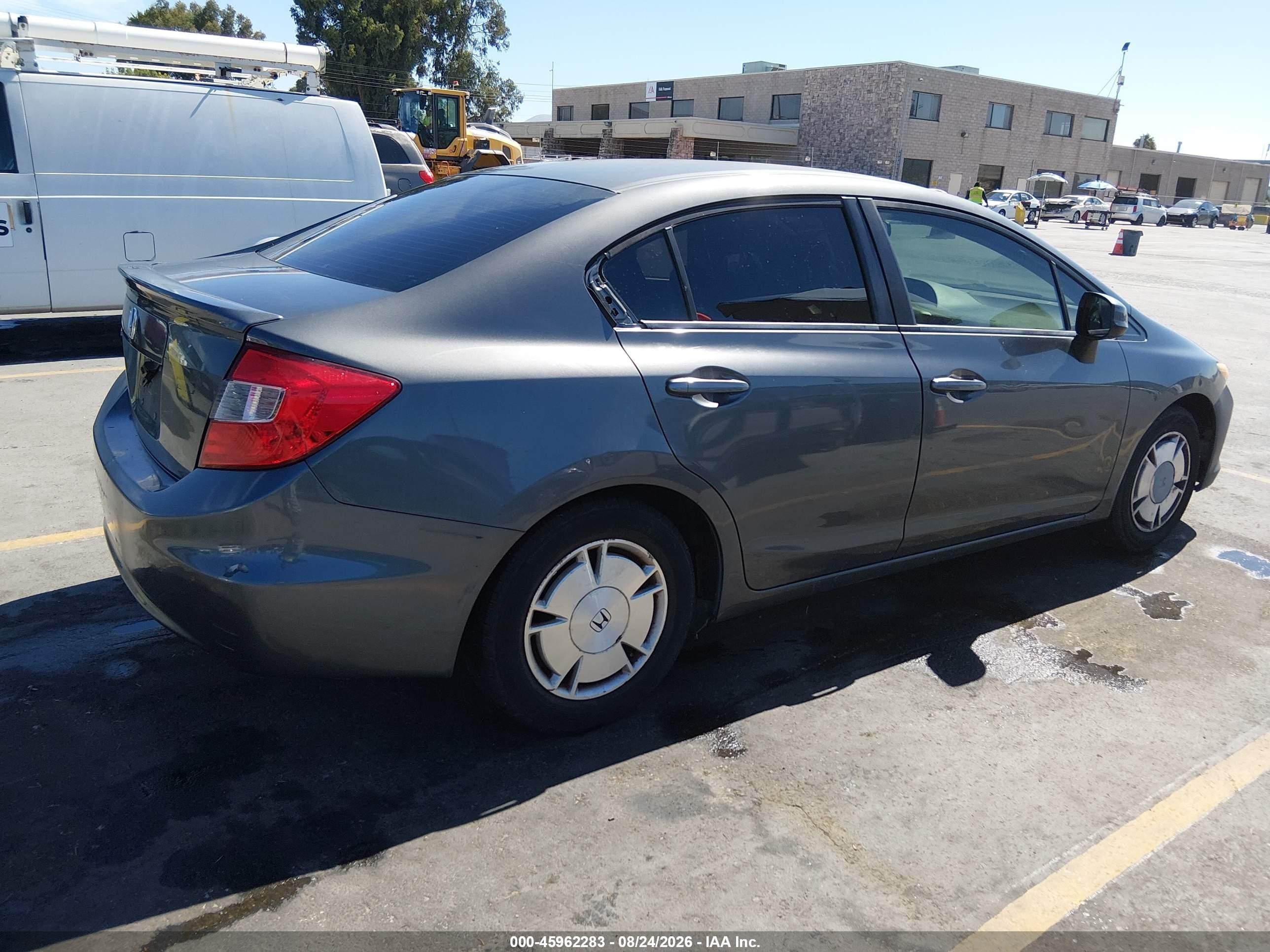 2012 Honda Civic Hf Gray vin: 2HGFB2F68CH553895