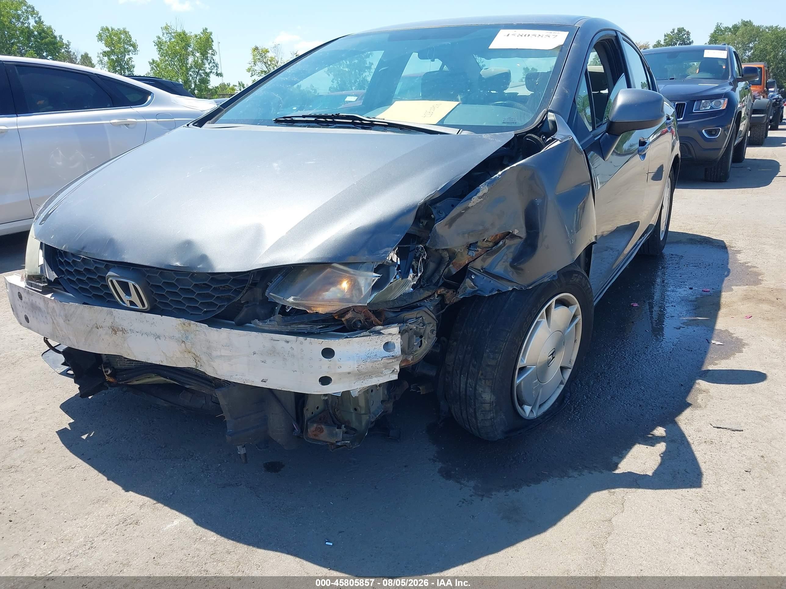 2013 Honda Civic Hf Gray vin: 2HGFB2F68DH529775