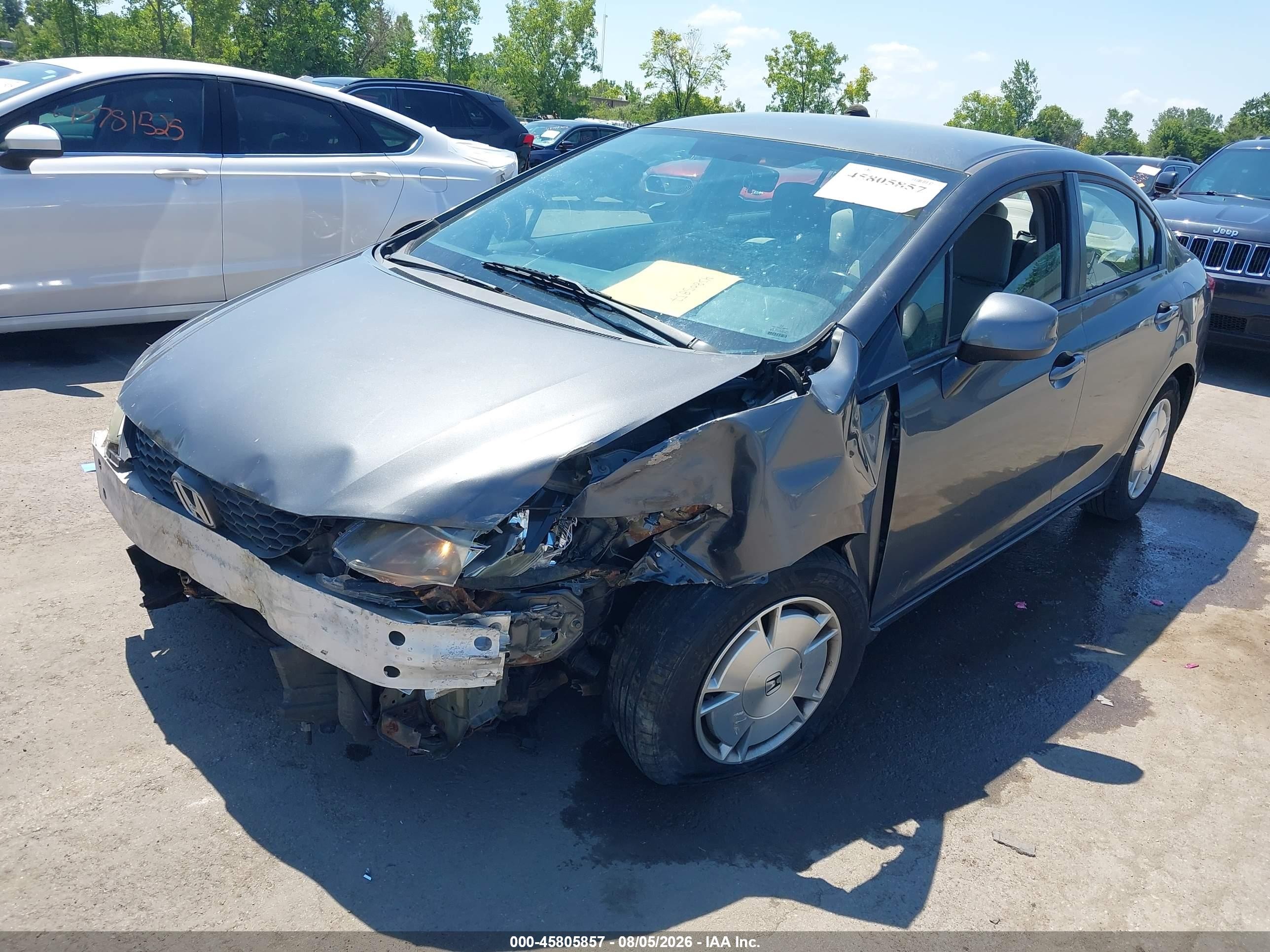 2013 Honda Civic Hf Gray vin: 2HGFB2F68DH529775