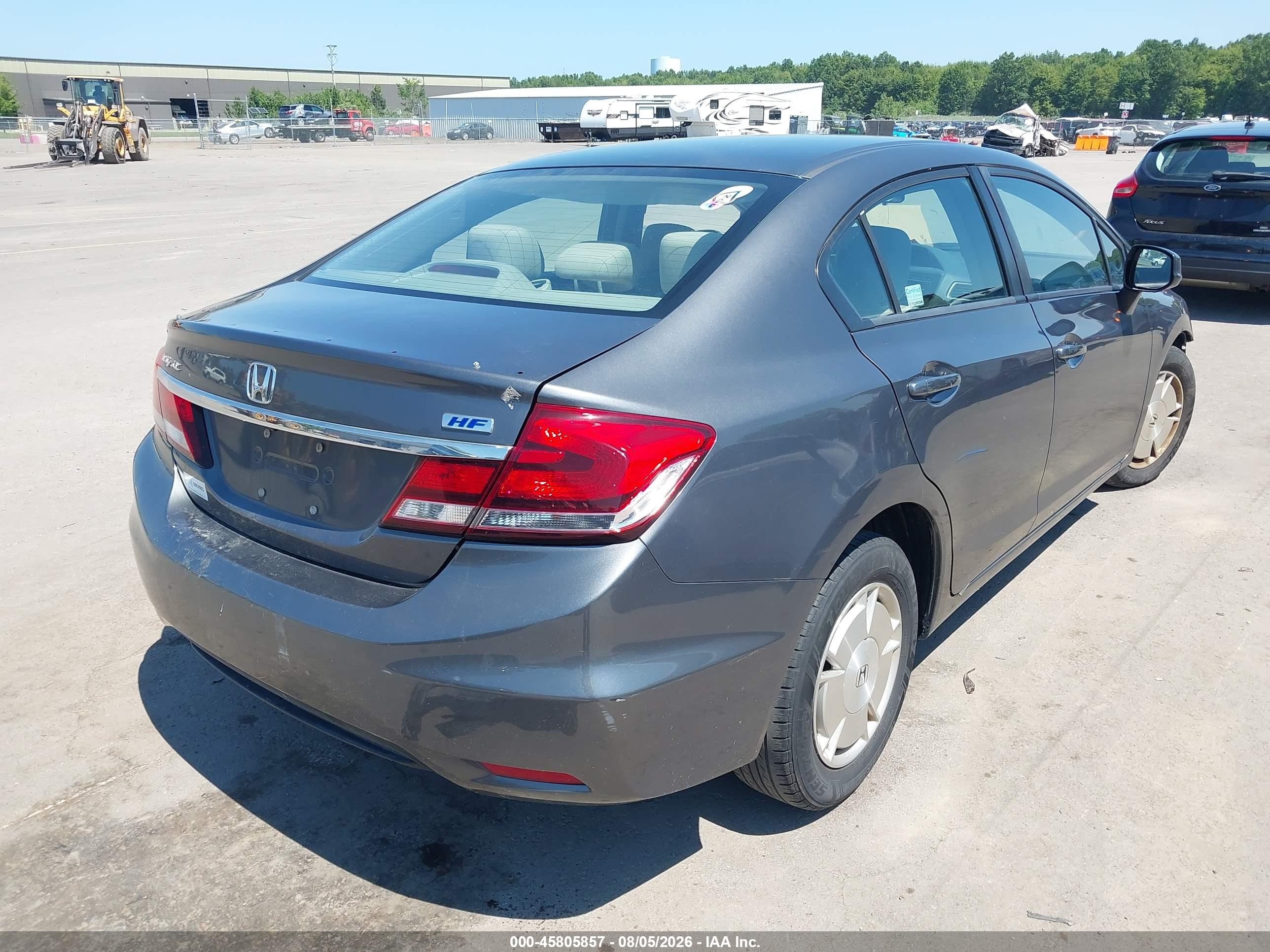 2013 Honda Civic Hf Gray vin: 2HGFB2F68DH529775
