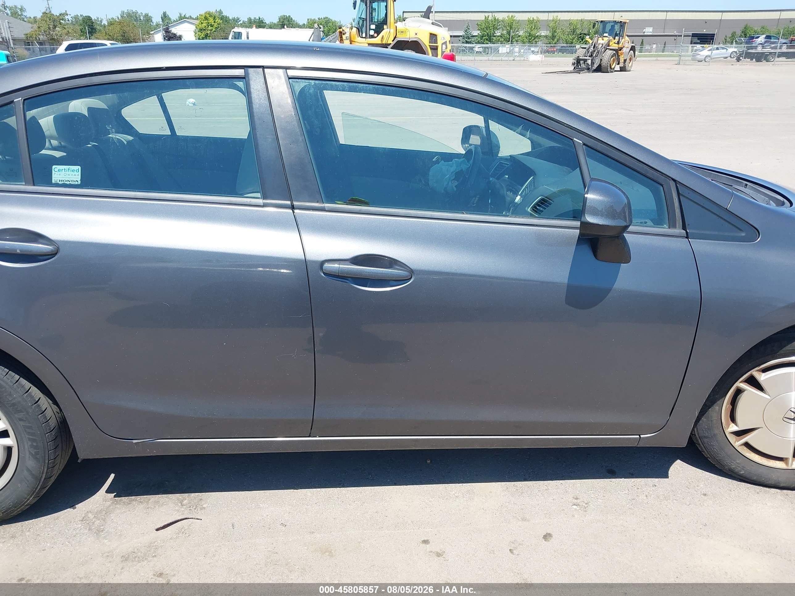2013 Honda Civic Hf Gray vin: 2HGFB2F68DH529775