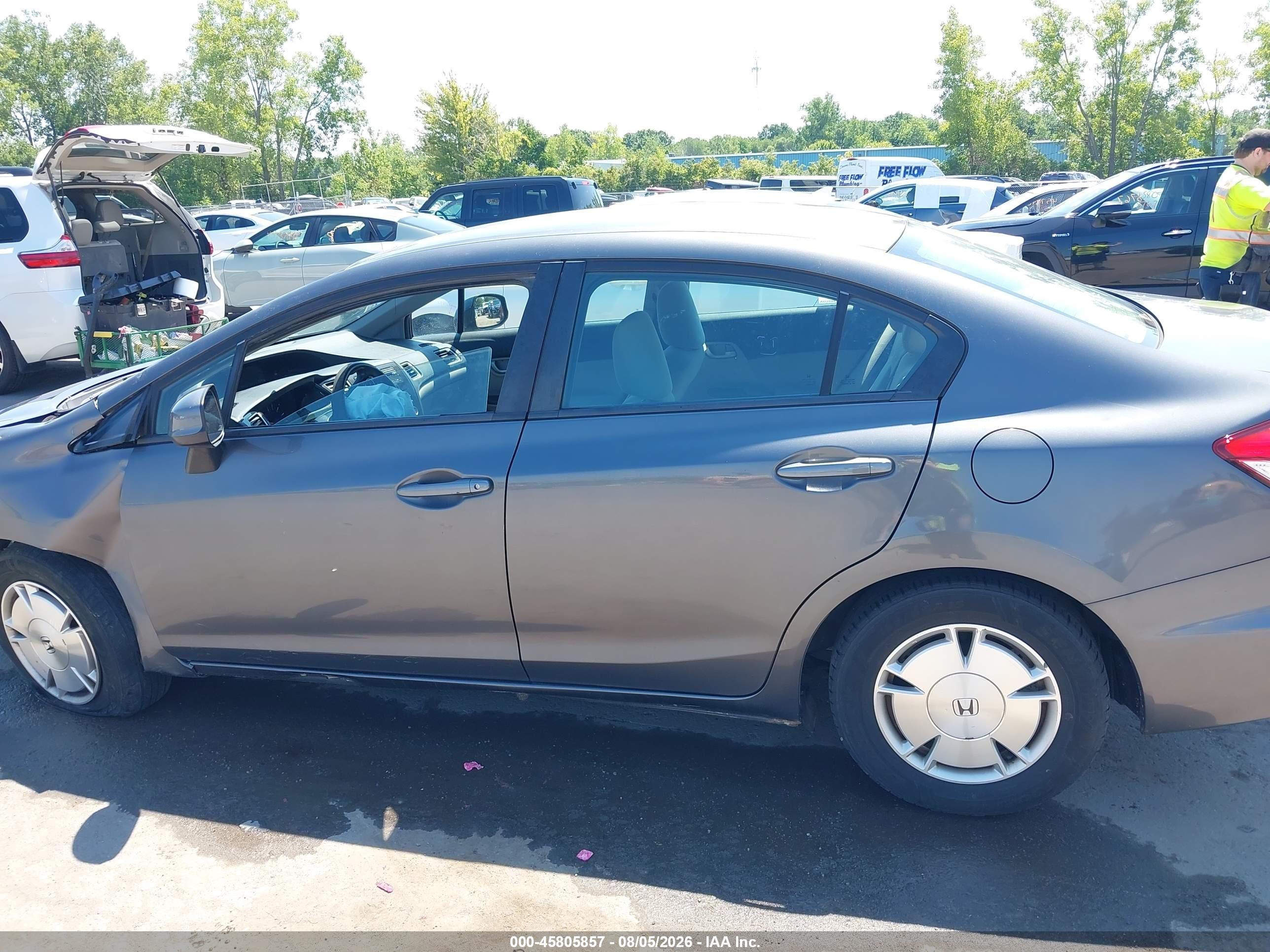 2013 Honda Civic Hf Gray vin: 2HGFB2F68DH529775