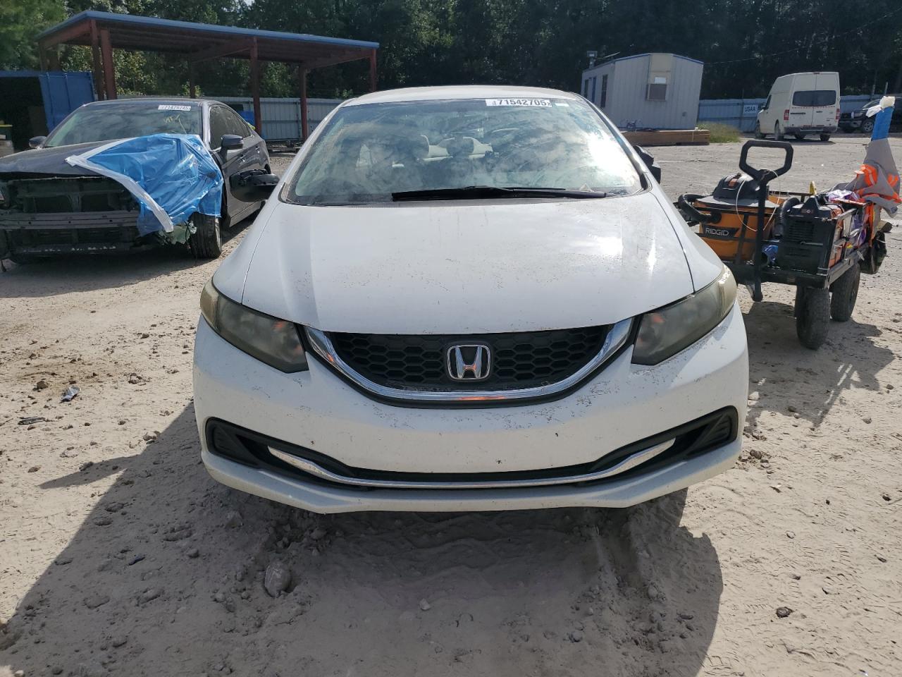 2013 Honda Civic Hf White vin: 2HGFB2F68DH547970