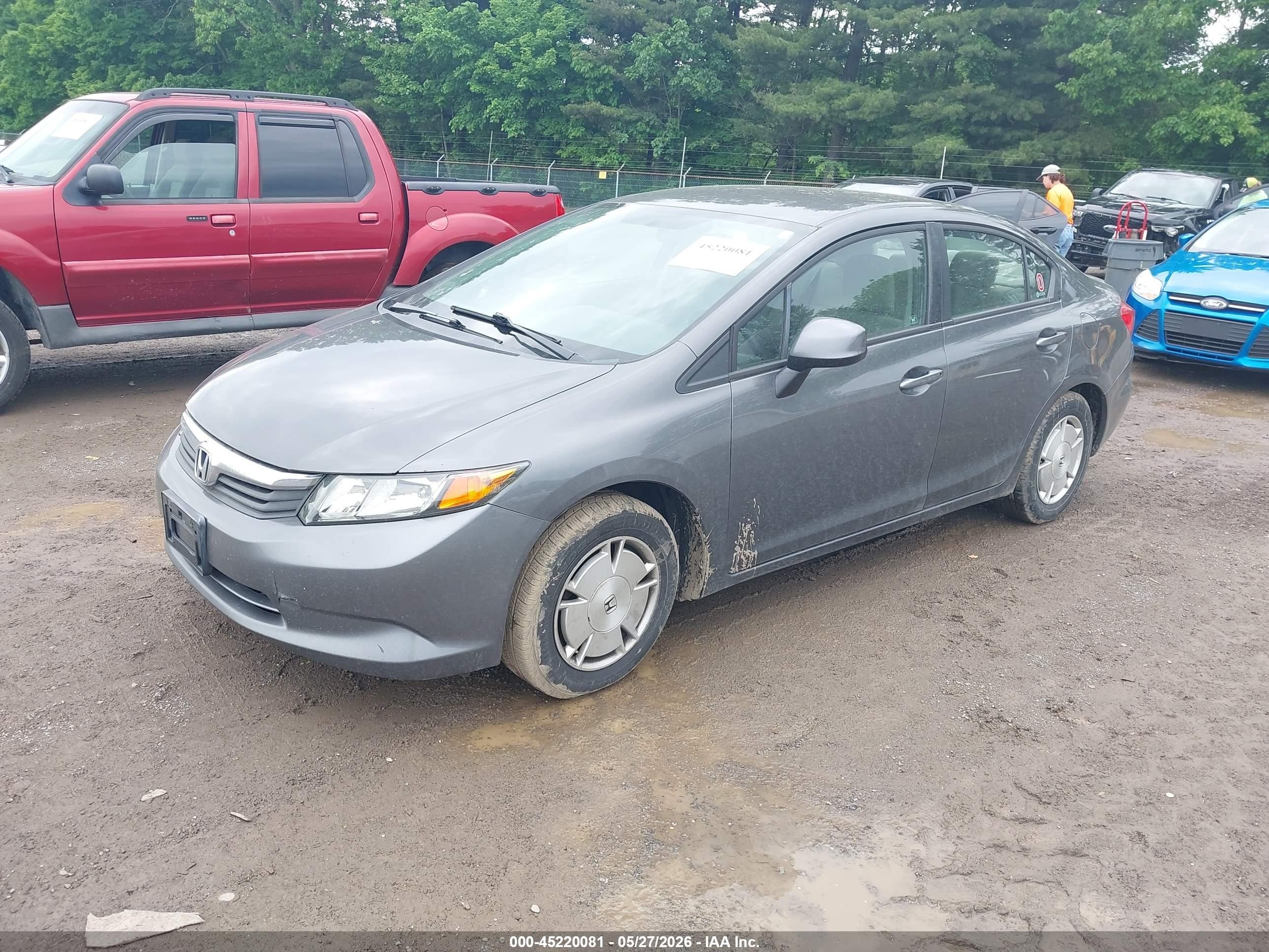 2012 Honda Civic Hf Gray vin: 2HGFB2F69CH546759