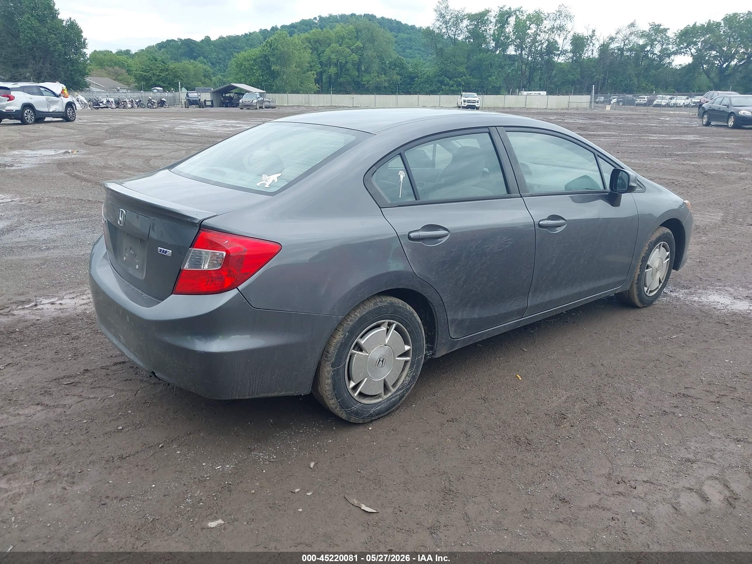 2012 Honda Civic Hf Gray vin: 2HGFB2F69CH546759